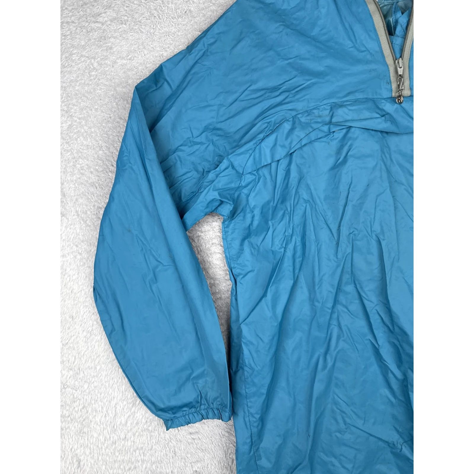 Helly Hansen VINTAGE Helly Hansen Jacket Mens XL Blue Windbreaker 1/4 Zip Hooded Nylon Outdoor Coat Size US XL / EU 56 / 4 - 3 Thumbnail