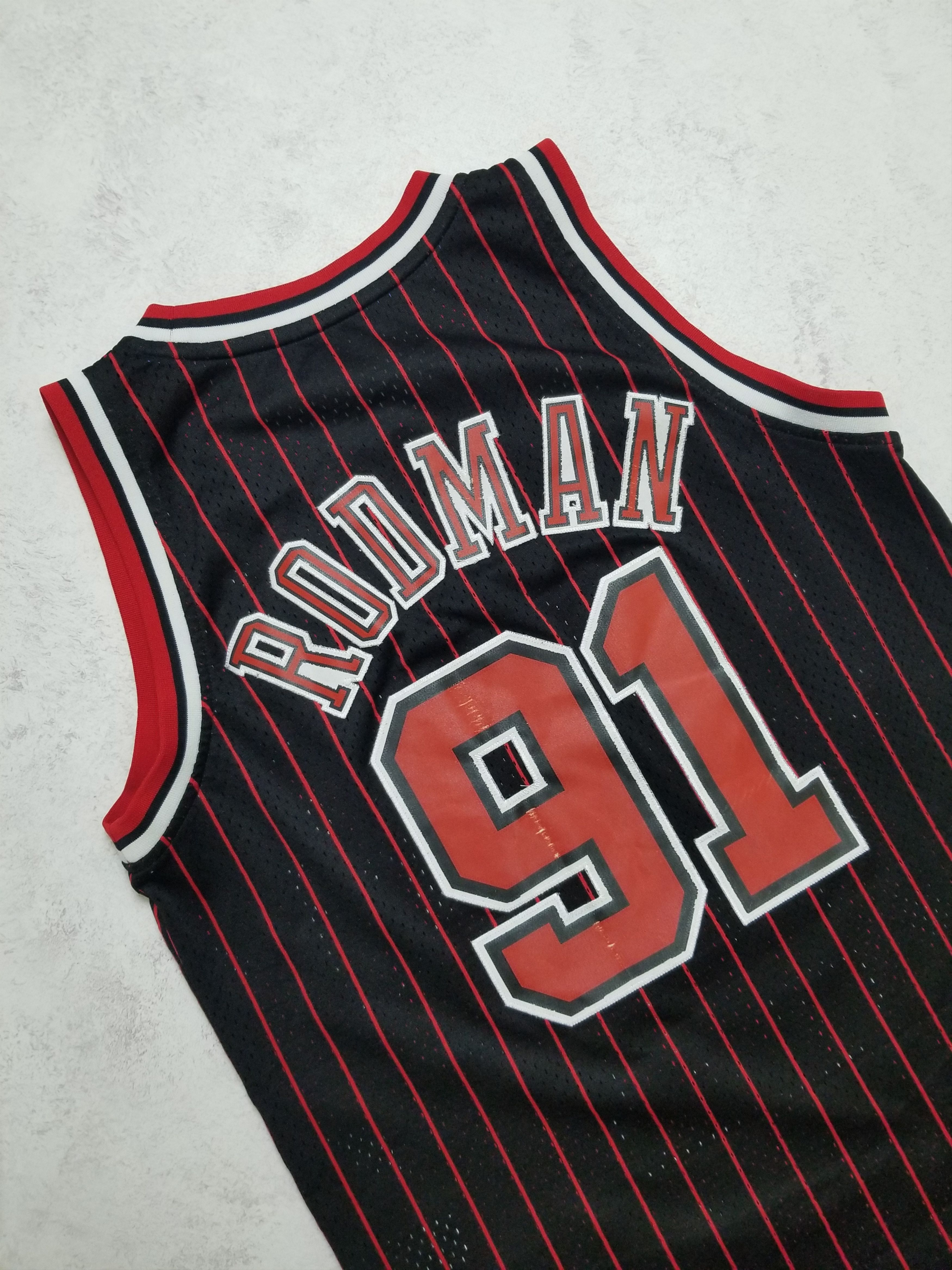 Adidas Dennis Rodman #91 Chicago Bulls NBA Embroidered Jersey Size US M / EU 48-50 / 2 - 7 Thumbnail