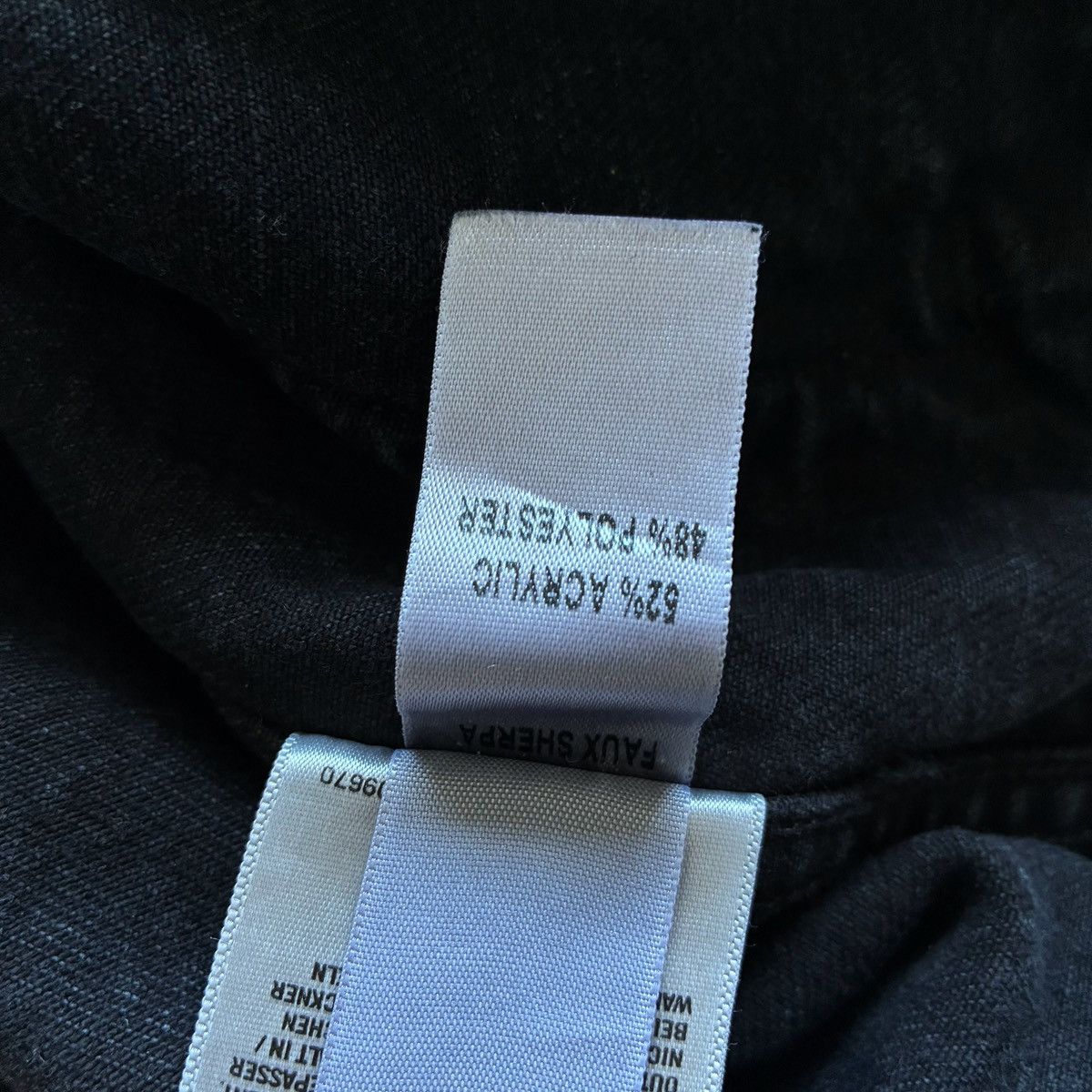 Agolde AGOLDE Harper Sherpa Collar Washed Black Denim Jacket Size XS / US 0-2 / IT 36-38 - 8 Thumbnail
