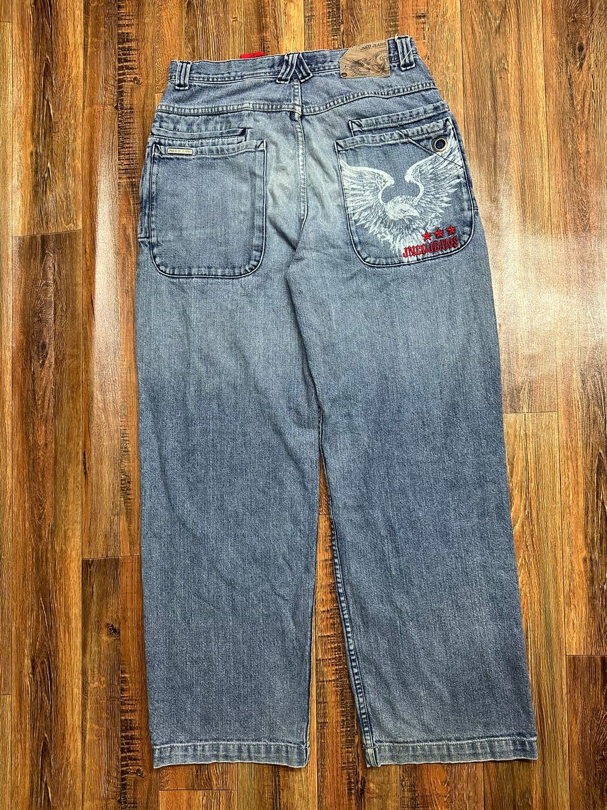 JNCO × Vintage Rare Vintage Jnco Eagle wings baggy Jean's. Size US 32 / EU 48 - 1 Thumbnail
