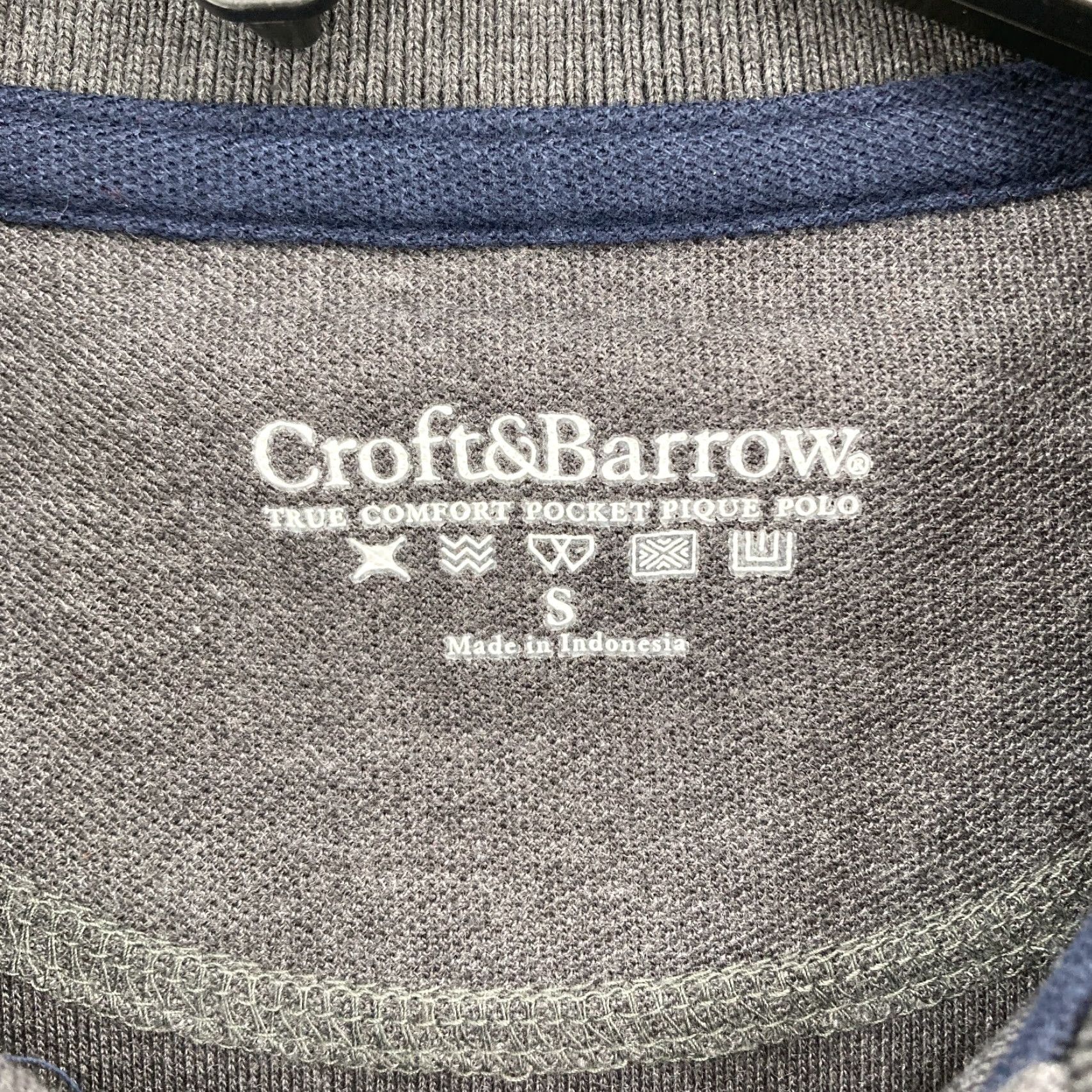 Croft & Barrow Croft & Barrow True Comfort Pocket Pique Polo Mens Small Dark Gray Wicking NWT Size US S / EU 44-46 / 1 - 5 Thumbnail