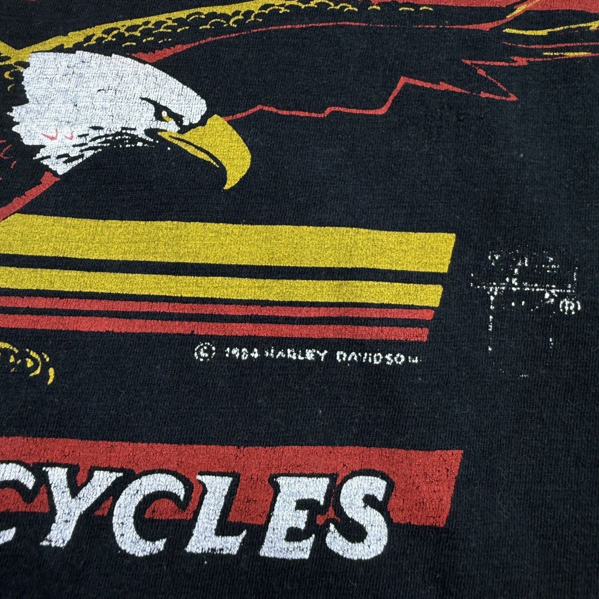 Harley Davidson Harley Davidson 1984 Germany vintage t-shirt biker tee Size US XL / EU 56 / 4 - 3 Thumbnail