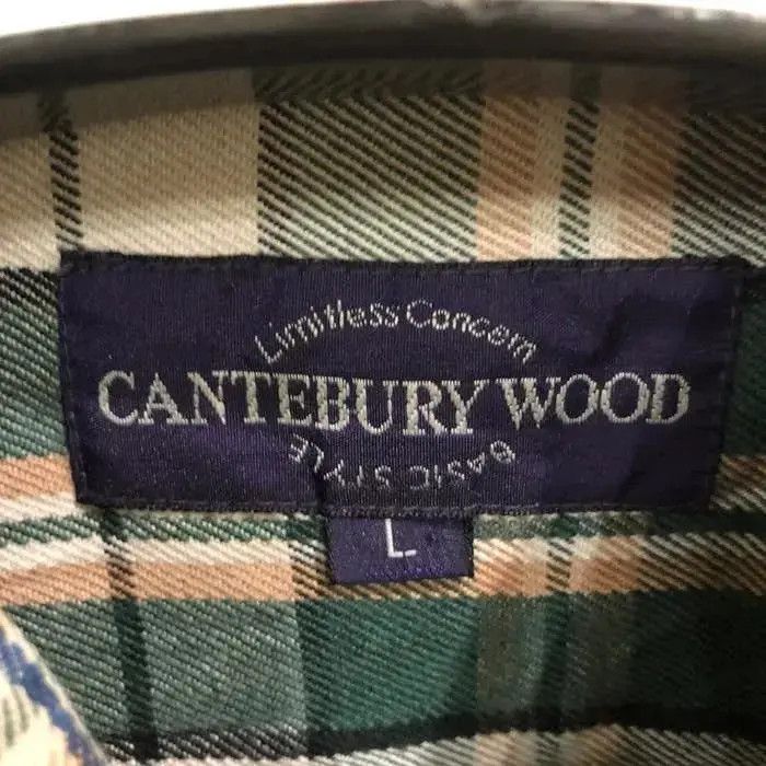 Flannel × Vintage Vintage Cantebury Wood Plaid Tartan Flannel Shirt 👕 Size US L / EU 52-54 / 3 - 3 Thumbnail