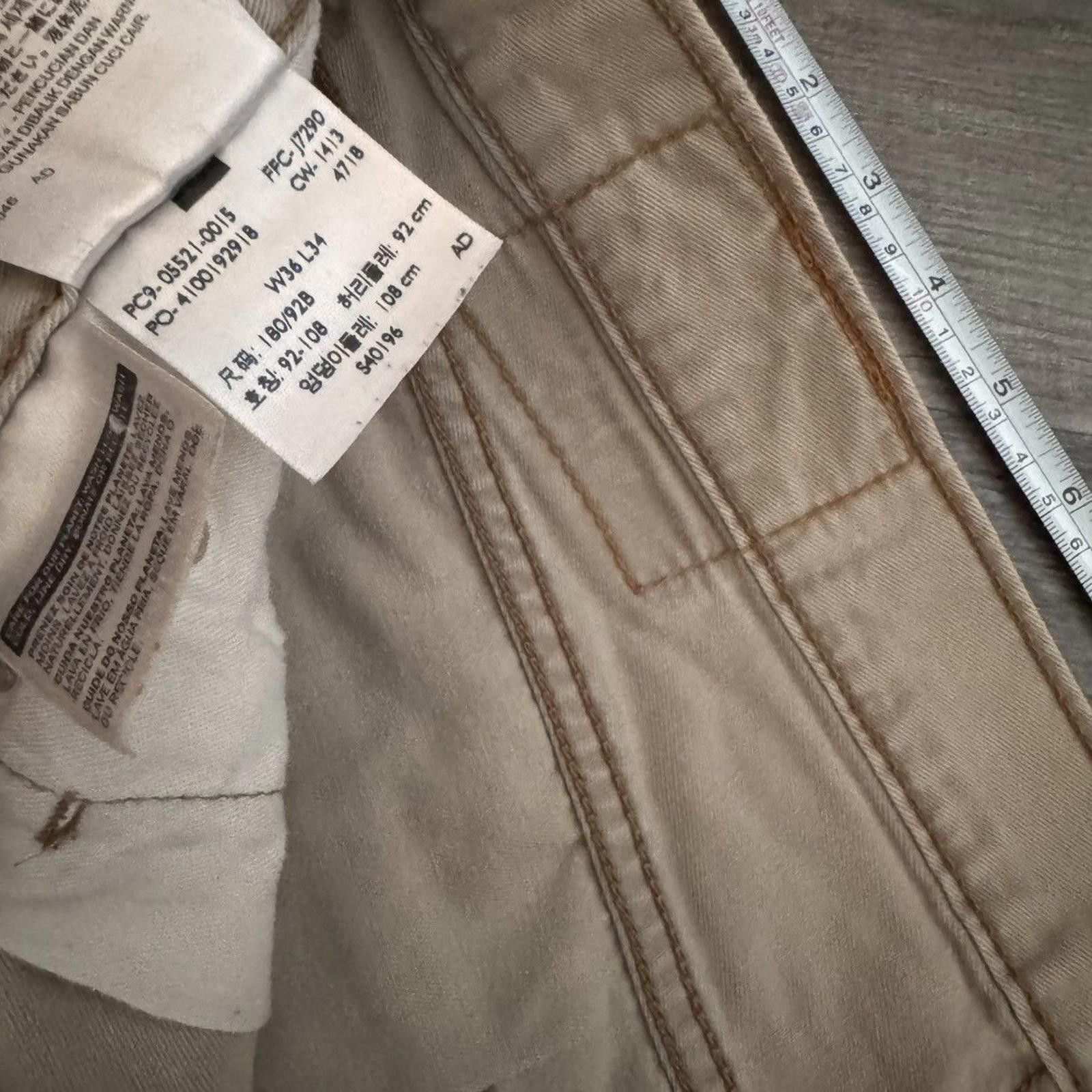 Levi's LEVIS • 508™ Regular Taper Original “Beige” (36x34) Size US 36 / EU 52 - 4 Thumbnail
