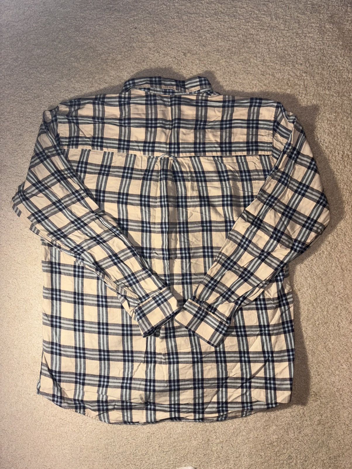 Burberry Vintage Burberrys London Flannel Shirt Mens L Plaid ButtonUP Size US L / EU 52-54 / 3 - 3 Thumbnail