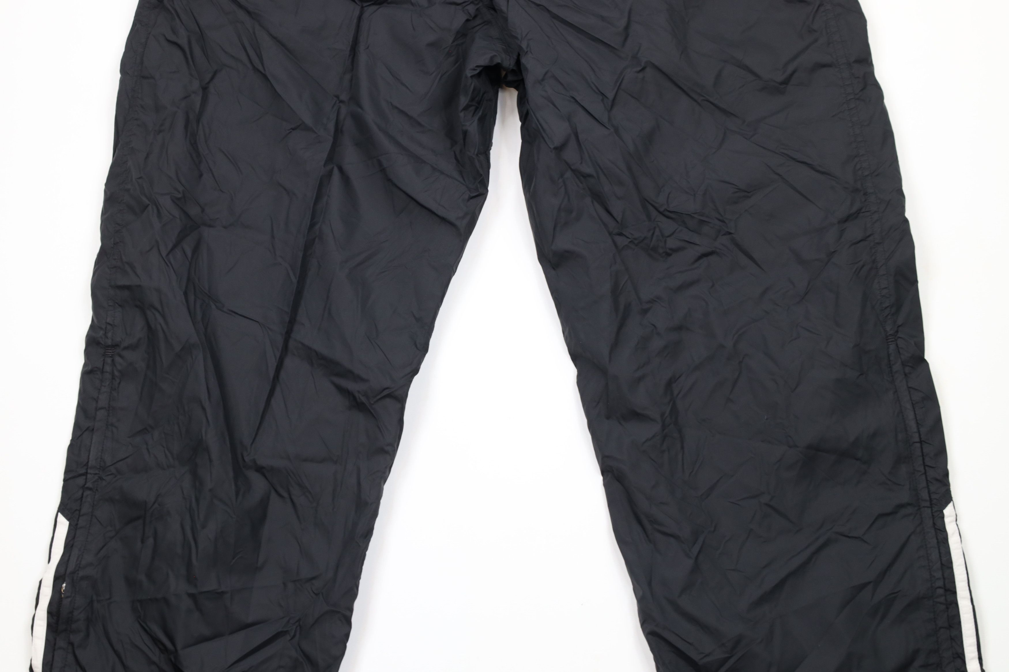 Adidas × Vintage Vintage Y2K 2004 Adidas Spell Out Lined Wide Leg Pants Black Size US 36 / EU 52 - 12 Thumbnail