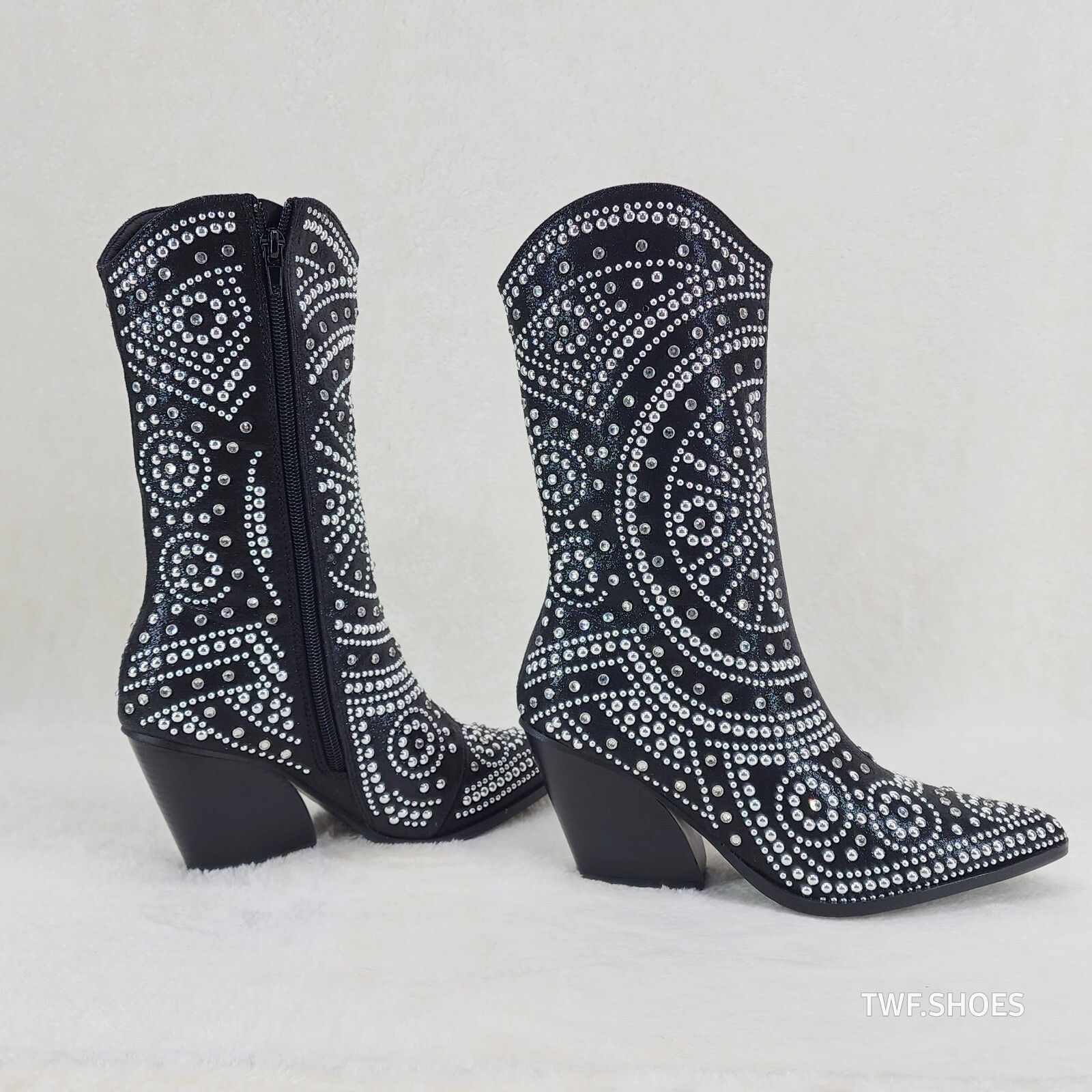 Other Country Scandal Studs Rhinestones Decked Out Western Cowgirl Size US 11 / IT 41 - 3 Thumbnail
