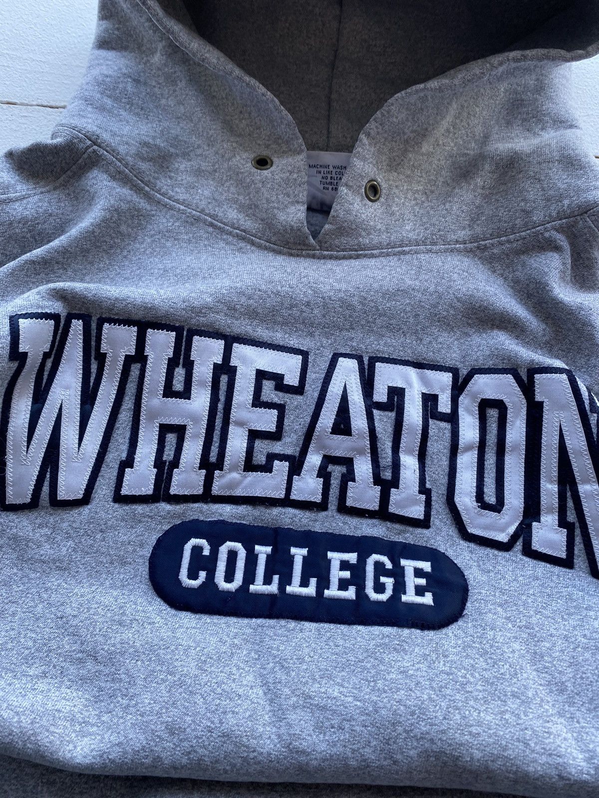 Other × Vintage 90s Wheaton College Illinois State USA Oversized Hoodie Size US S / EU 44-46 / 1 - 3 Thumbnail