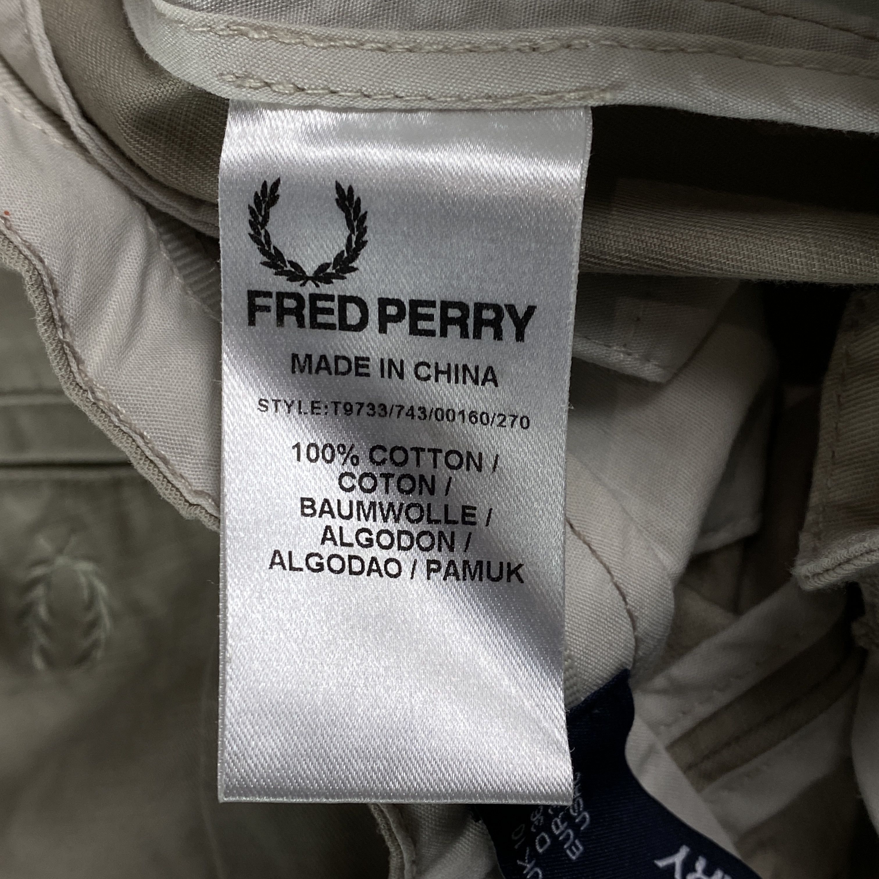 Fred Perry Women’s Pants Chinos Fred Perry Size US 6 UK 10 Beige Size 28" / US 6 / IT 42 - 7 Thumbnail