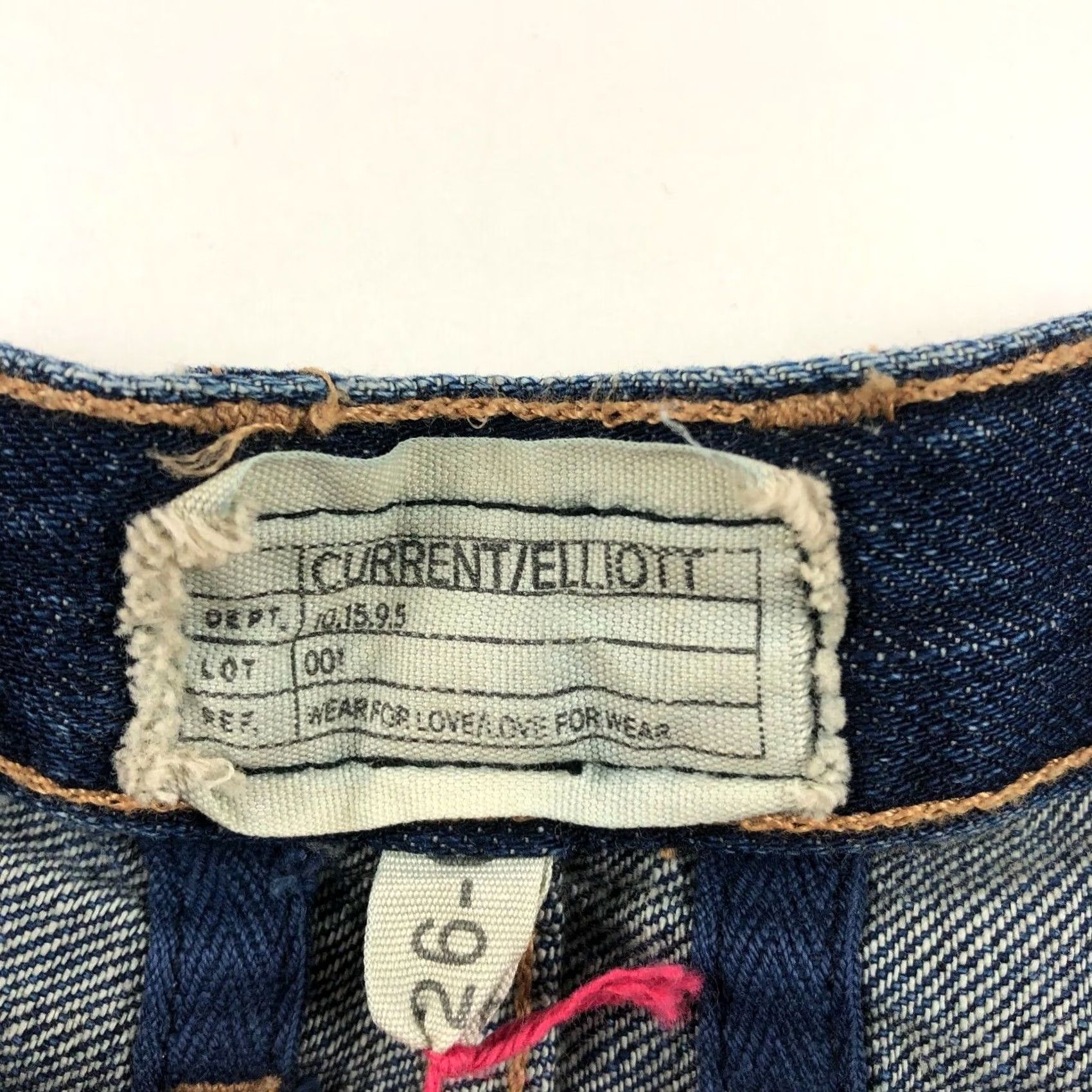 Vintage Current/Elliott Boyfriend Denim Shorts Women 26-0 32W Blue Cotton Zip Flat Front 100% Cotton Casual Activewear Jeans Shorts Size 24" / US 00 / IT 34 - 5 Thumbnail