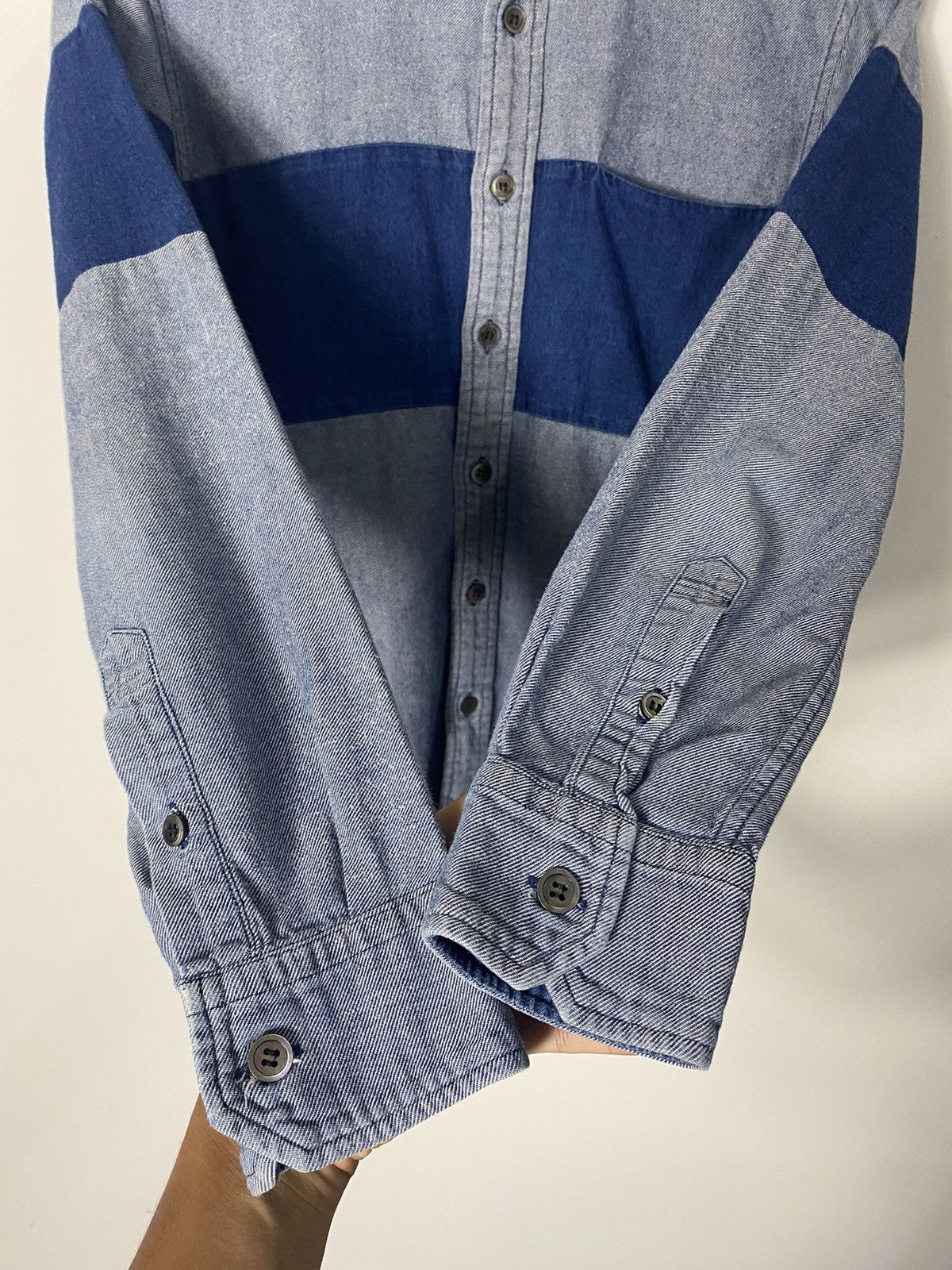 Blue Blue Japan Blue Blue Japan Denim Style Button Up Shirt Size US S / EU 44-46 / 1 - 3 Thumbnail