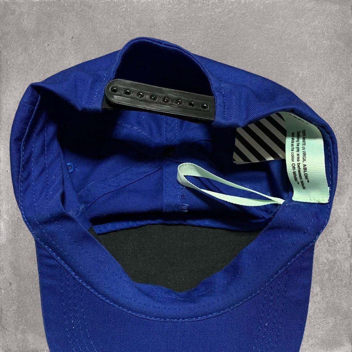 Off-White Off White Cap Blue Off Logo Hat Virgil Abloh Size ONE SIZE - 5 Thumbnail