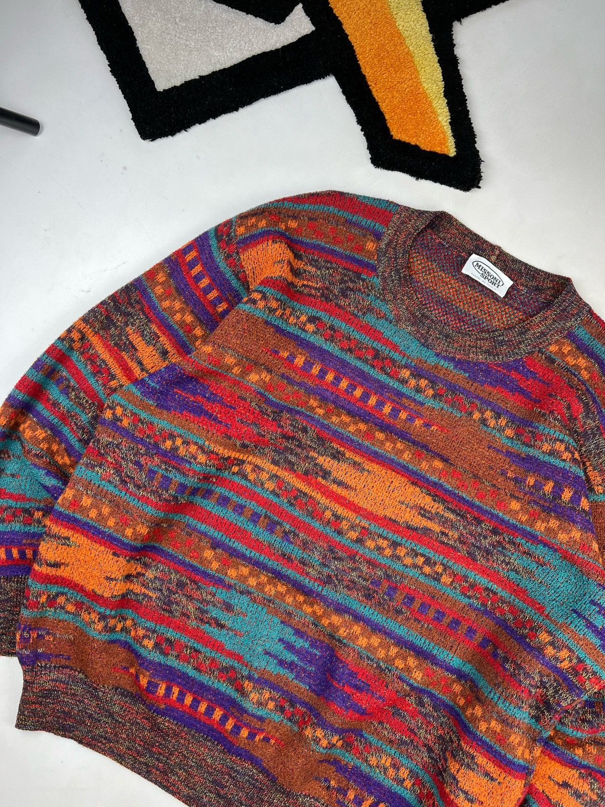 Aran Isles Knitwear Vintage Missoni Sport Knit Sweater Size US XL / EU 56 / 4 - 7 Thumbnail