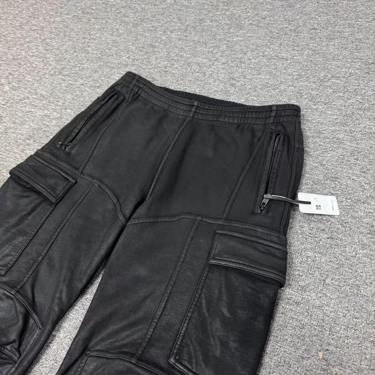 Balenciaga Balenciaga Black Workwear Multi-Pkt Leather Wide-leg XS 99N Size US 28 / EU 44 - 3 Thumbnail
