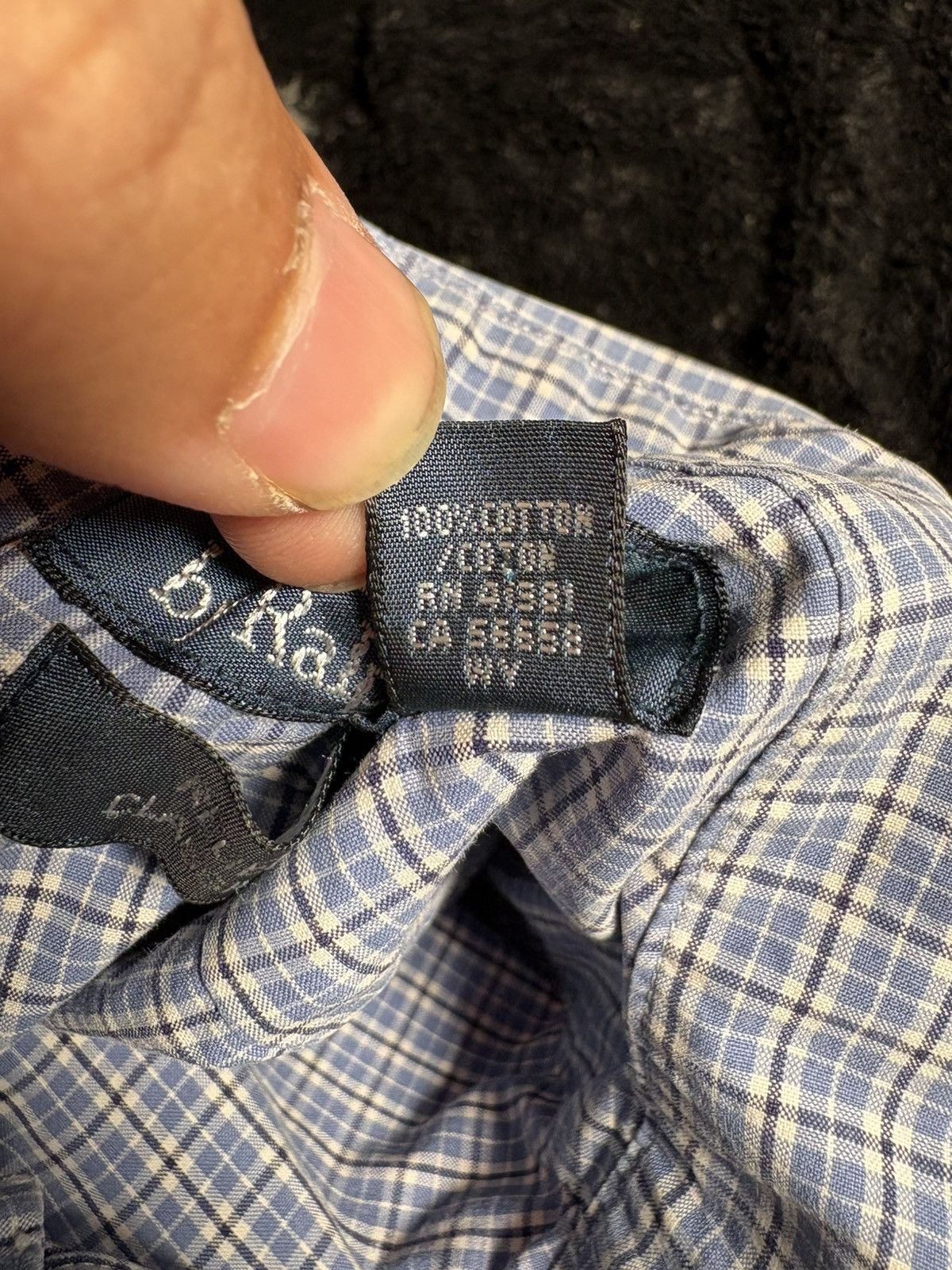 Polo Ralph Lauren Polo RL Regent Classic Fit Shirt - Blue Micro-Check 15 32/33 Size US M / EU 48-50 / 2 - 7 Thumbnail
