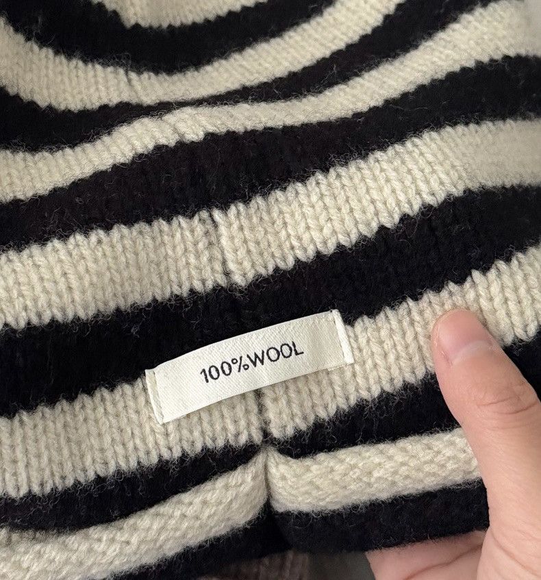 Japanese Brand Retro cleanfit vintage punk striped wool slouch beanie hat Size ONE SIZE - 5 Thumbnail