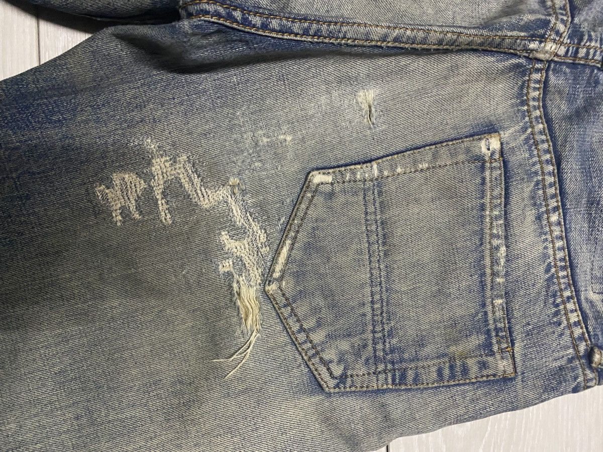 FDMTL Classic Straight Denim Crazy Mud Wash Jeans Size US 33 - 12 Thumbnail