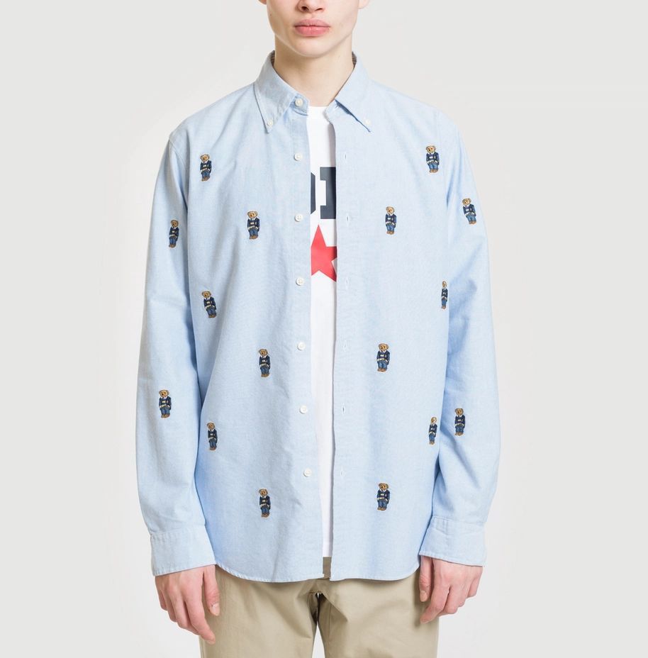 Ralph Lauren Polo Ralph Lauren Oxford Sport Embroidered All Over Bear S Size US S / EU 44-46 / 1 - 2 Thumbnail
