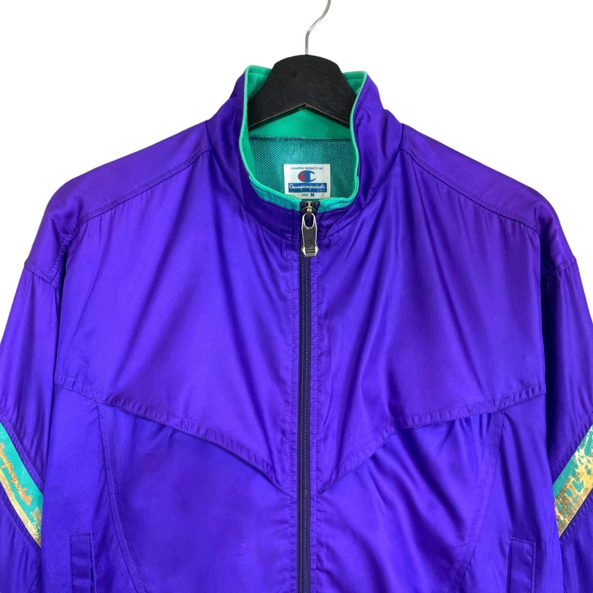 Champion Vintage 90s Champion Windbreaker Jacket Full Zipp Sportwear Size US L / EU 52-54 / 3 - 7 Thumbnail