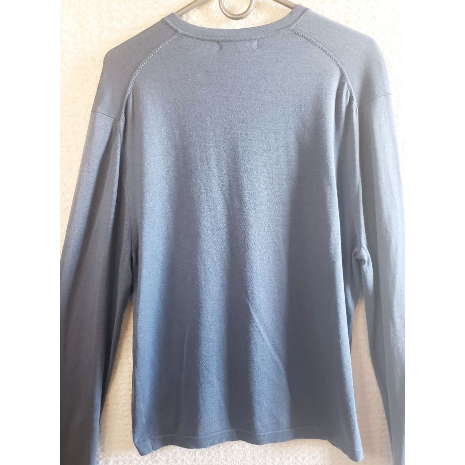 Banana Republic Banana Republic Men’s Blue V-Neck Silk 71% Cashmere 12% Blend Sweater Sz Large L Shirt Mens Regular Knits Pullover Casual Winter Fall Blue Size US L / EU 52-54 / 3 - 4 Thumbnail