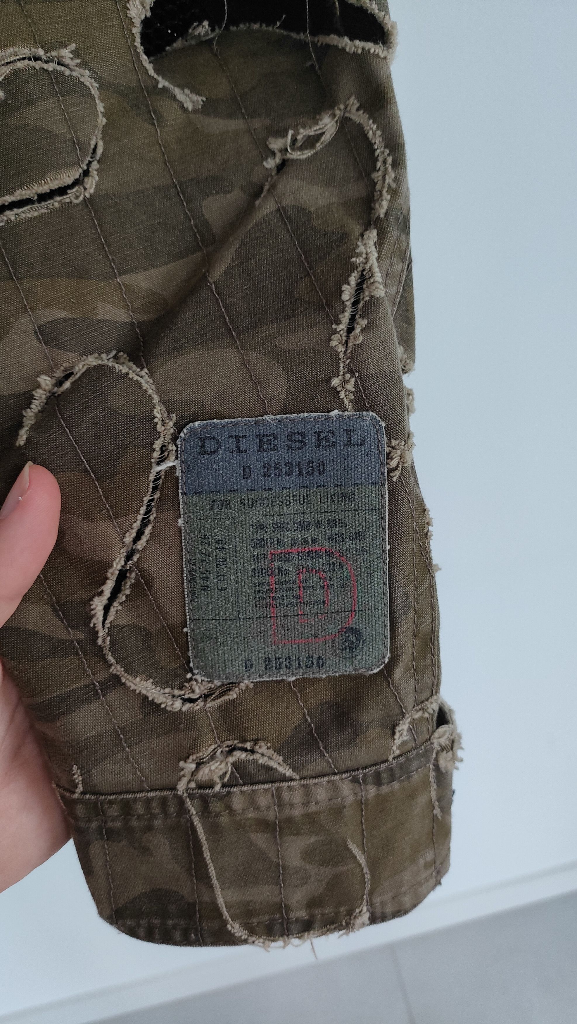 Diesel Diesel 'J-Laser' Laser Cut Camo Hooded Jacket (2010) Size US M / EU 48-50 / 2 - 9 Thumbnail