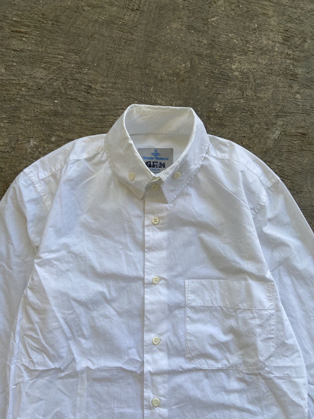 Vivienne Westwood AW 2006 Vivienne Westwood Man - White Oxford Button-Up Shirt Size US M / EU 48-50 / 2 - 3 Thumbnail