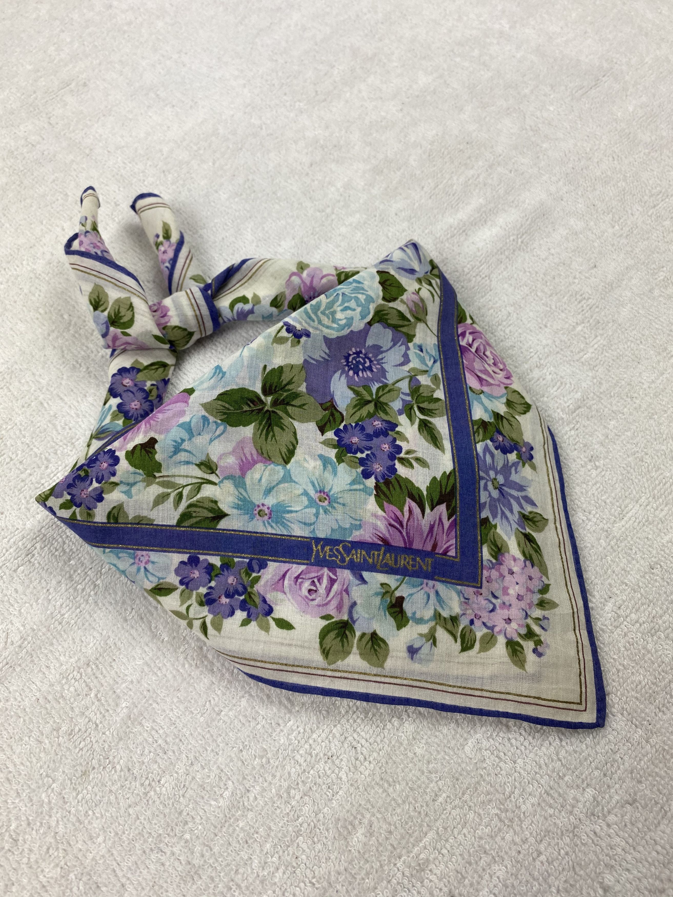 Yves Saint Laurent Yves Saint Laurent Handkerchief / Bandana / Neckerchief Size ONE SIZE - 2 Thumbnail