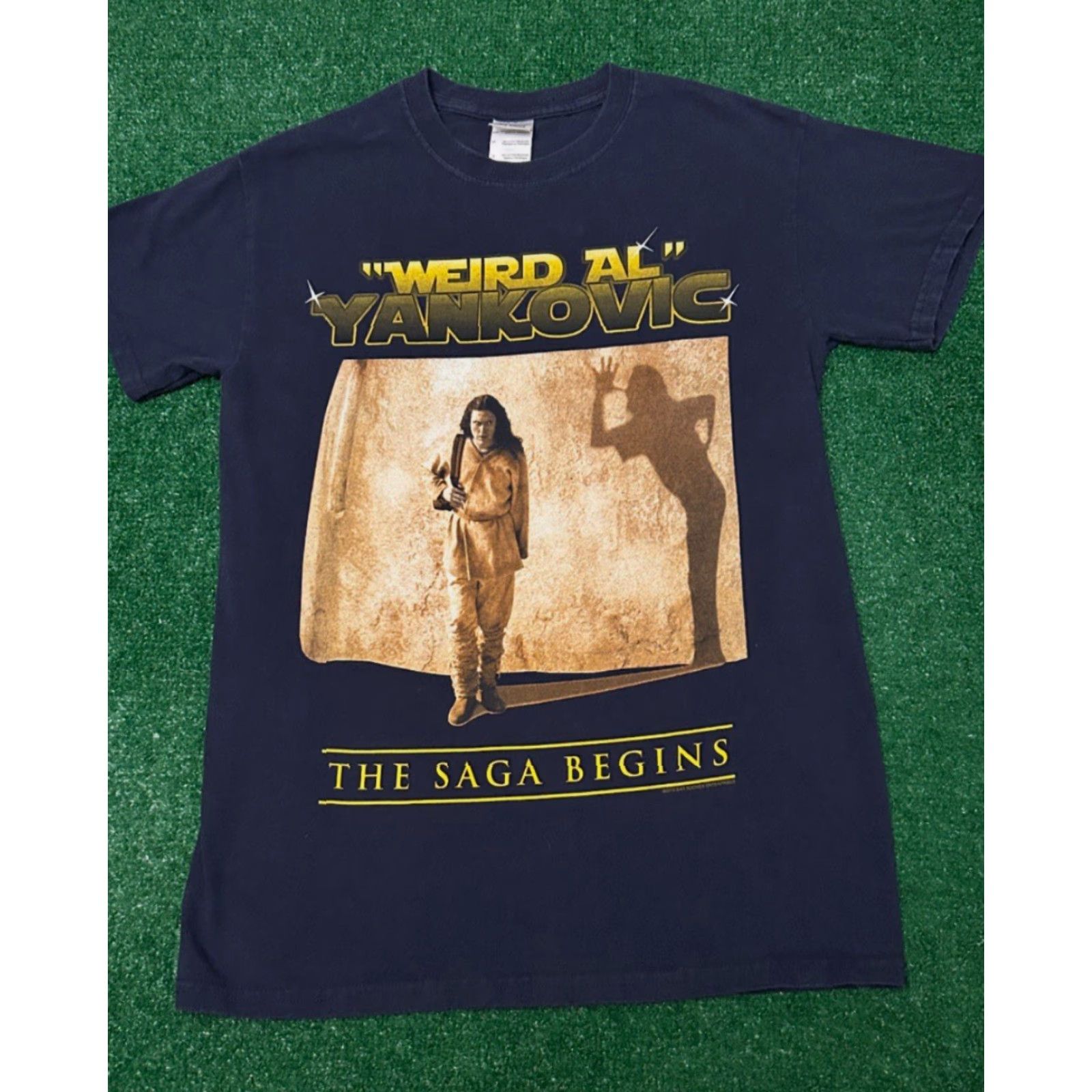 Star Wars VINTAGE Weird Al Yankovic The Saga Begins Starwars Parody VTG Shirt Mens S Blue 90s Y2K Funny Band Tee Size US S / EU 44-46 / 1 - 5 Thumbnail