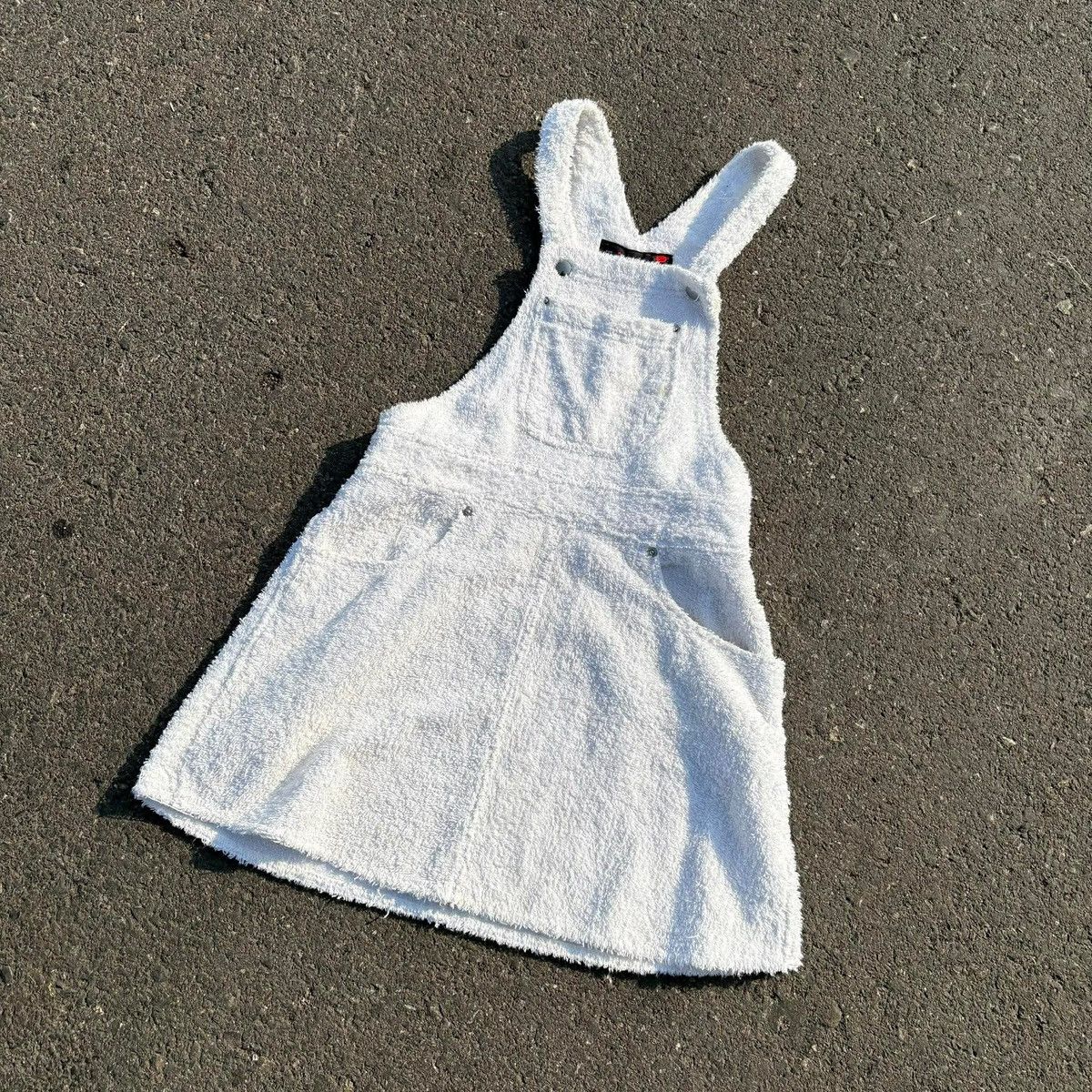 Tripp NYC TRIPP NYC White Terry Cloth Overall Dress Size M / US 6-8 / IT 42-44 - 4 Thumbnail