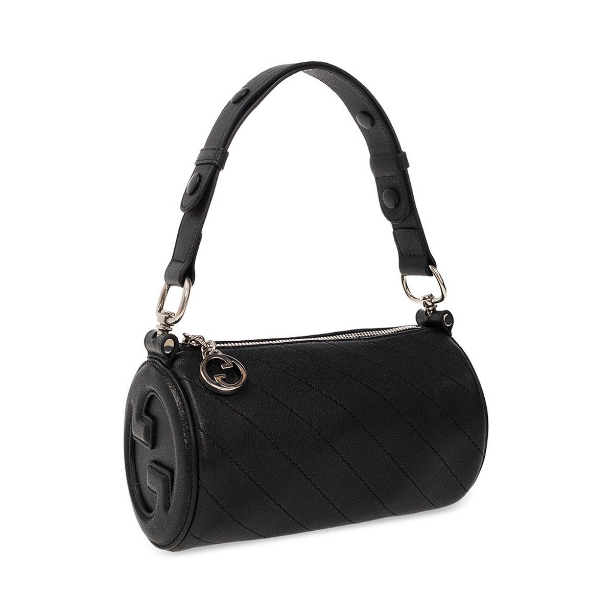 Gucci GUCCI Blondie small black cylindrical leather shoulder bag Size ONE SIZE - 1 Thumbnail