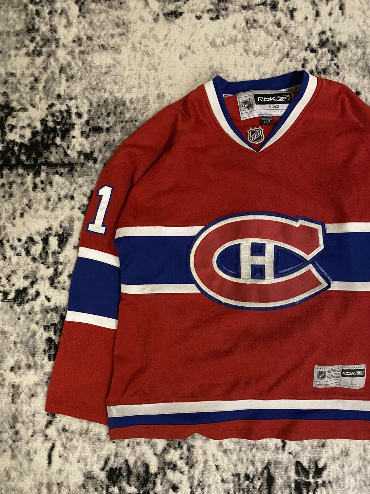 NHL × Reebok × Vintage Reebok Montreal Canadiens Red NHL Hockey Jersey #91 Size US L / EU 52-54 / 3 - 3 Thumbnail