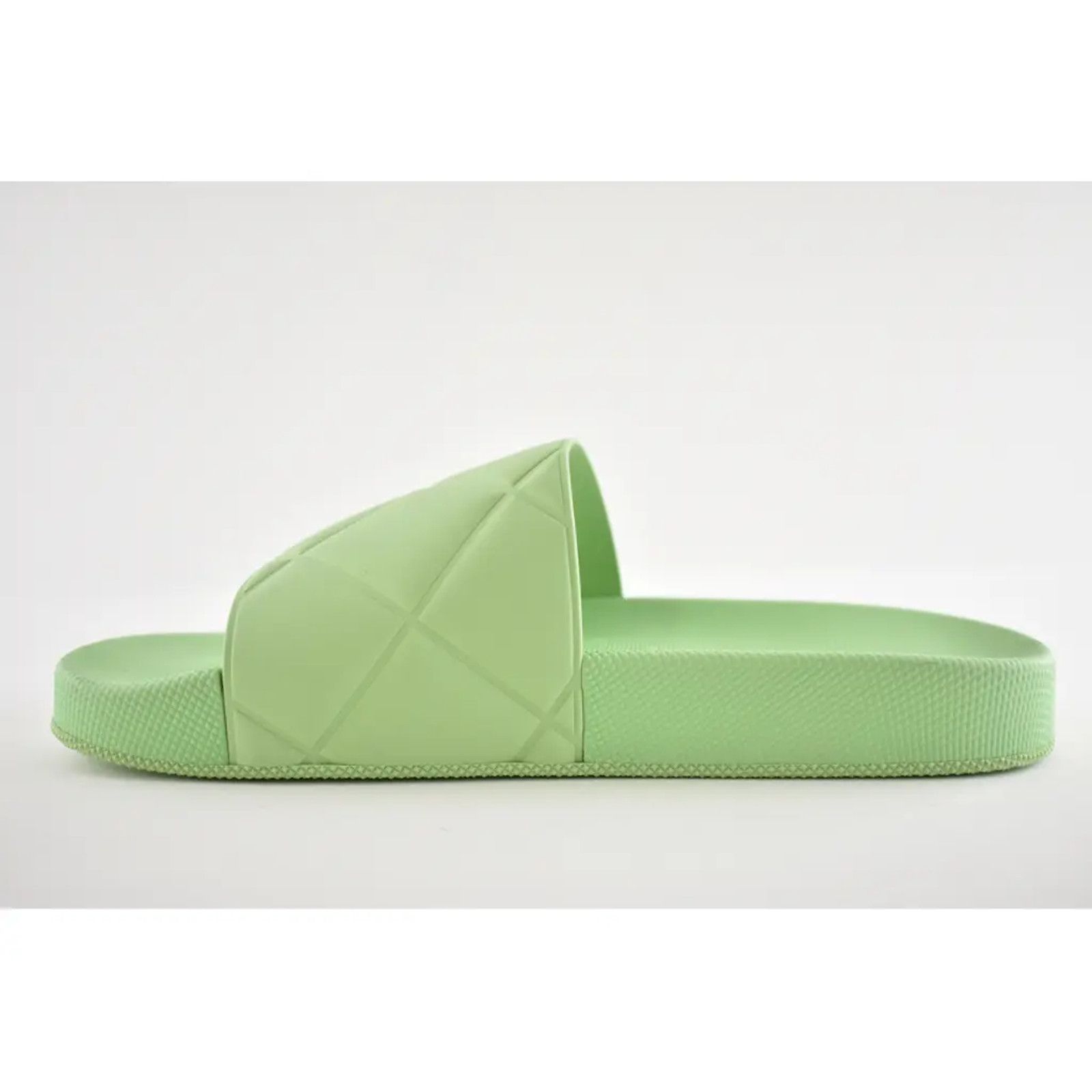 Bottega Veneta Bottega Veneta Slider Pistachio Green Quilted Rubber Pool Size US 6 / IT 36 - 8 Thumbnail