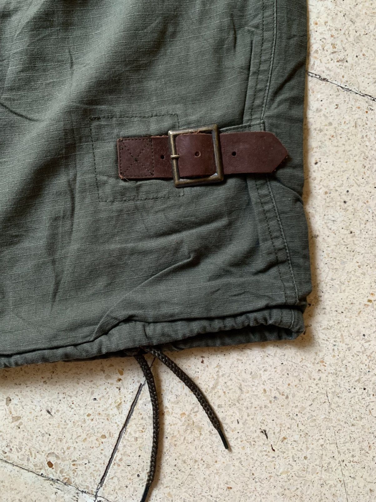 Nepenthes Nepenthes plaid lined & leather strap rip stop cargo pant Size US 32 / EU 48 - 4 Thumbnail