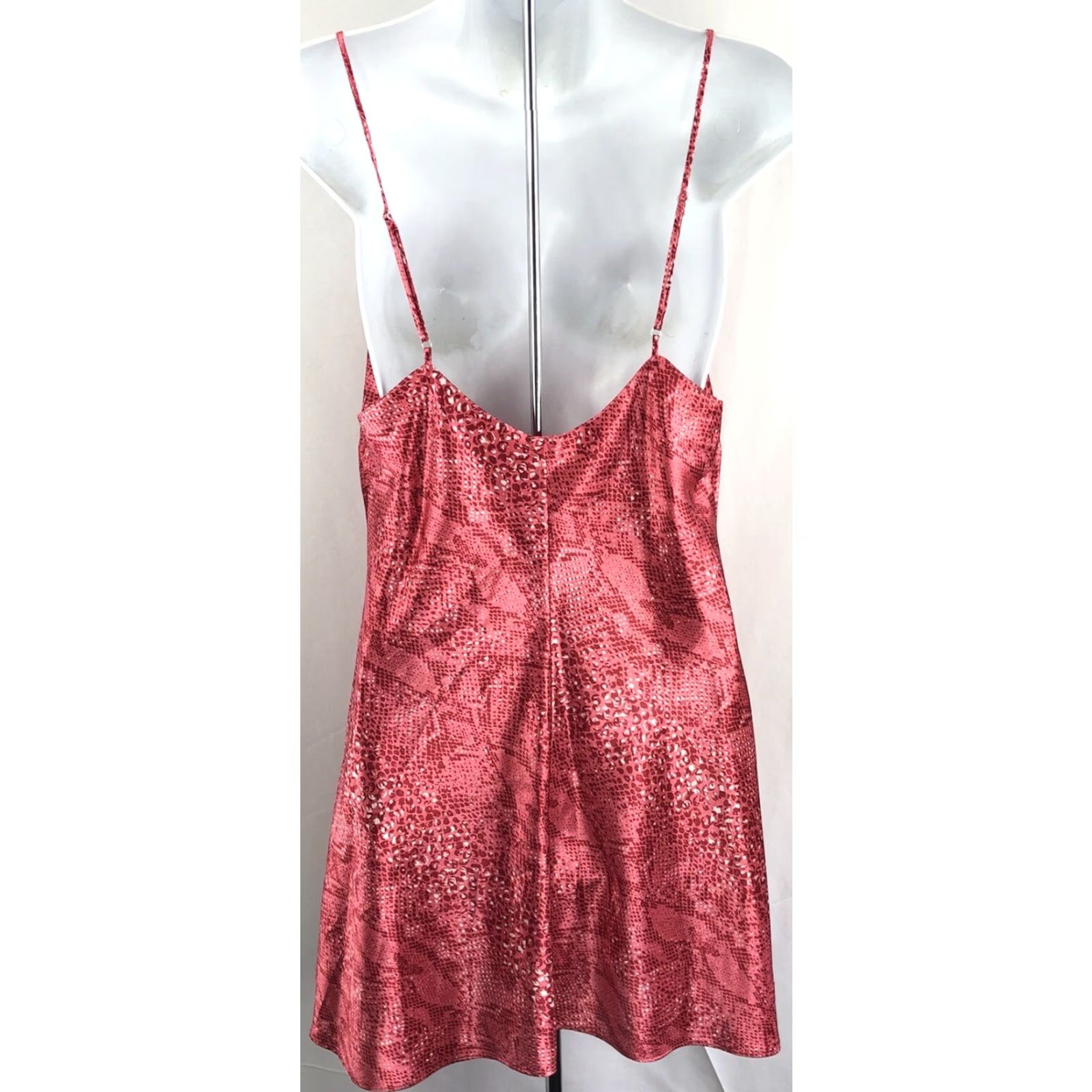 Vintage VINTAGE Versailles Gown Cam i Satin Slip Dress Pink M Adjustable Strap 90s Y2K Fairy Women Size M / US 6-8 / IT 42-44 - 3 Thumbnail