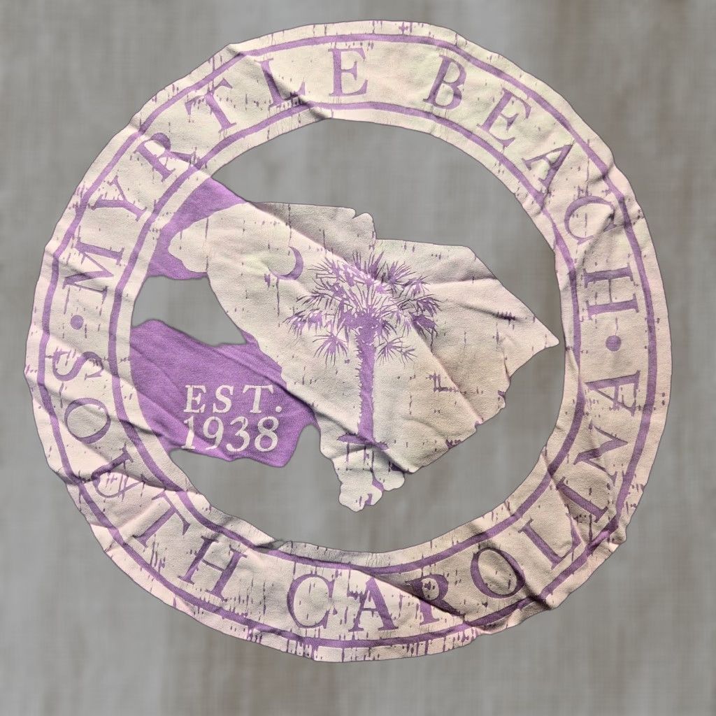 Vintage VINTAGE Myrtle Beach South Carolina SC Purple Tee T-Shirt Women’s Medium Size M / US 6-8 / IT 42-44 - 1 Thumbnail