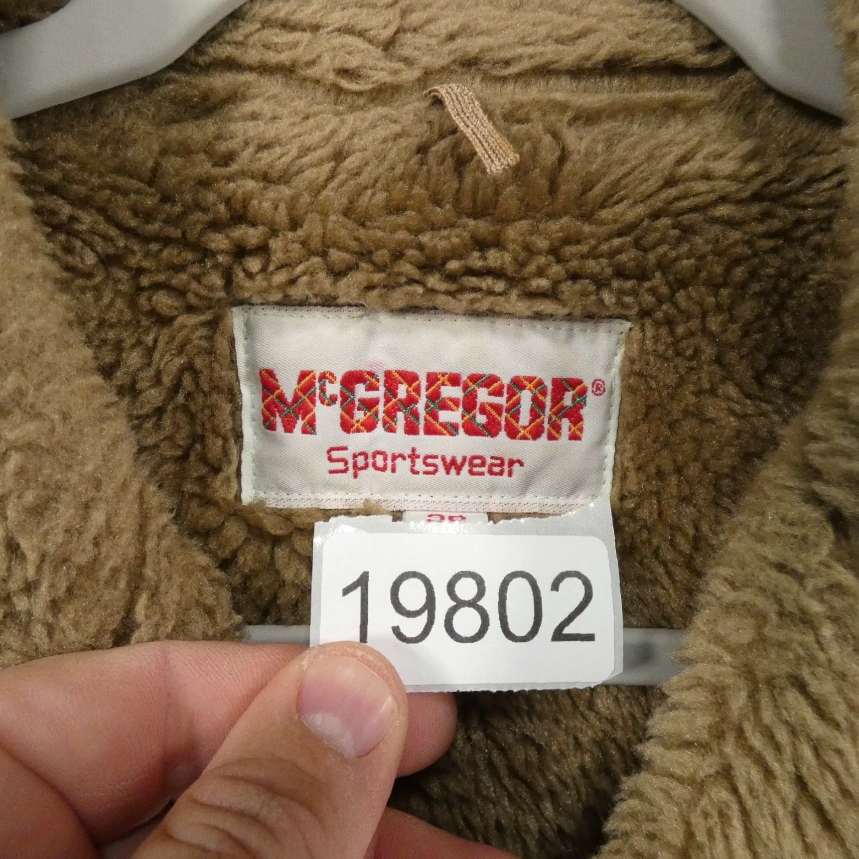 McGregor VINTAGE McGregor Mens Jacket Chore Coat 38 Brown Sherpa Lined Button Up Overcoat Size US XXS / EU 40 - 7 Thumbnail