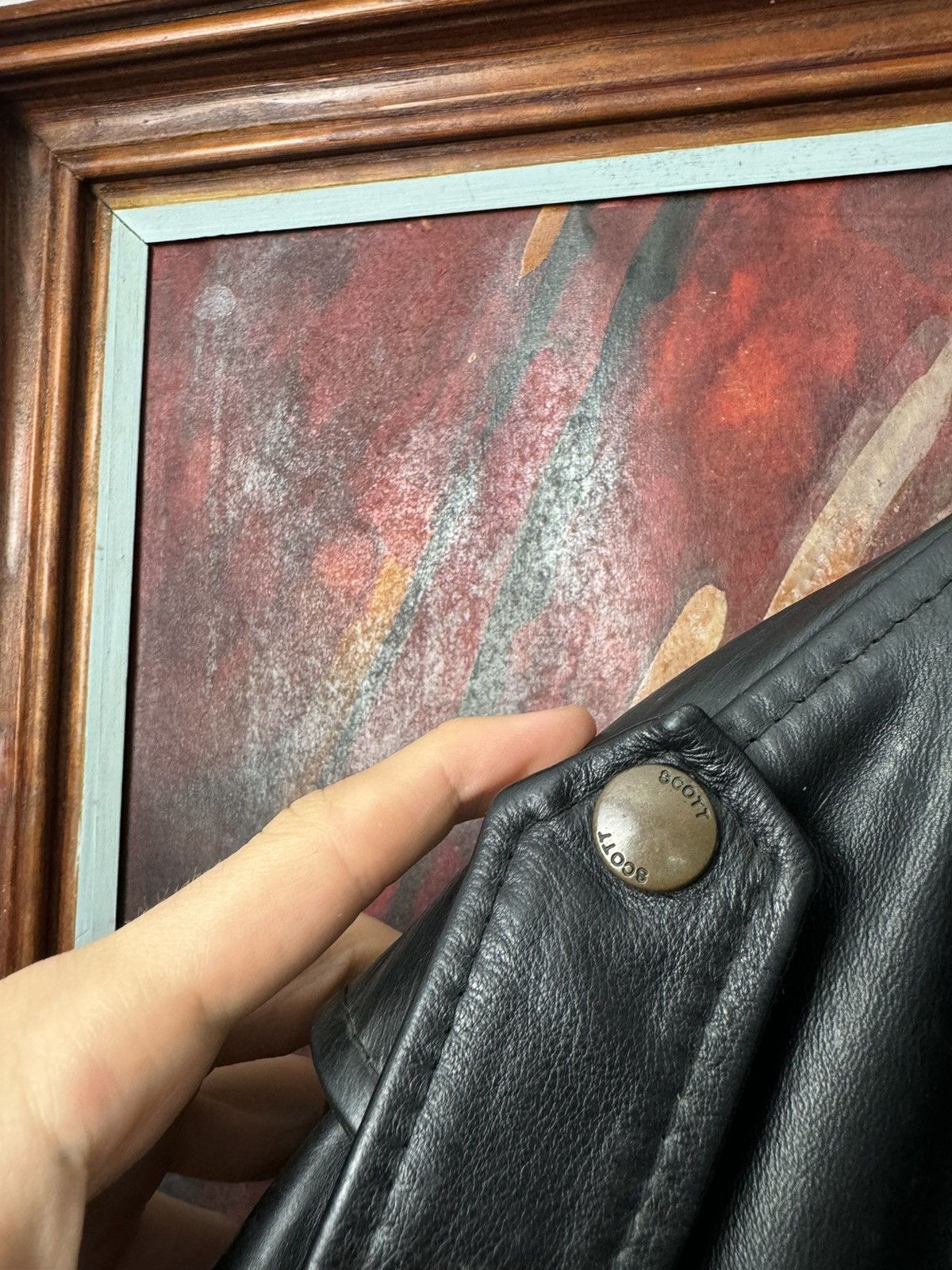 Leather Leather Jacket USA Us Force Vintage 90s High Quality Rare Size US XL / EU 56 / 4 - 7 Thumbnail