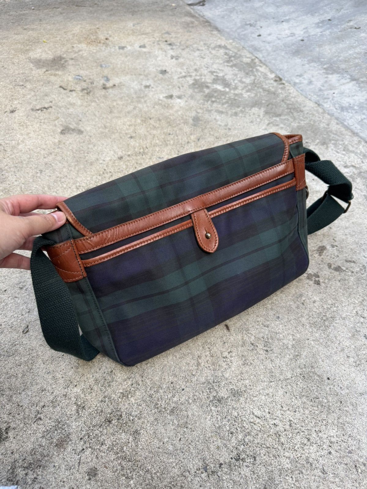 Polo Ralph Lauren Vintage Polo by Ralph Lauren 90's Black Watch Plaid Bag Size ONE SIZE - 5 Thumbnail