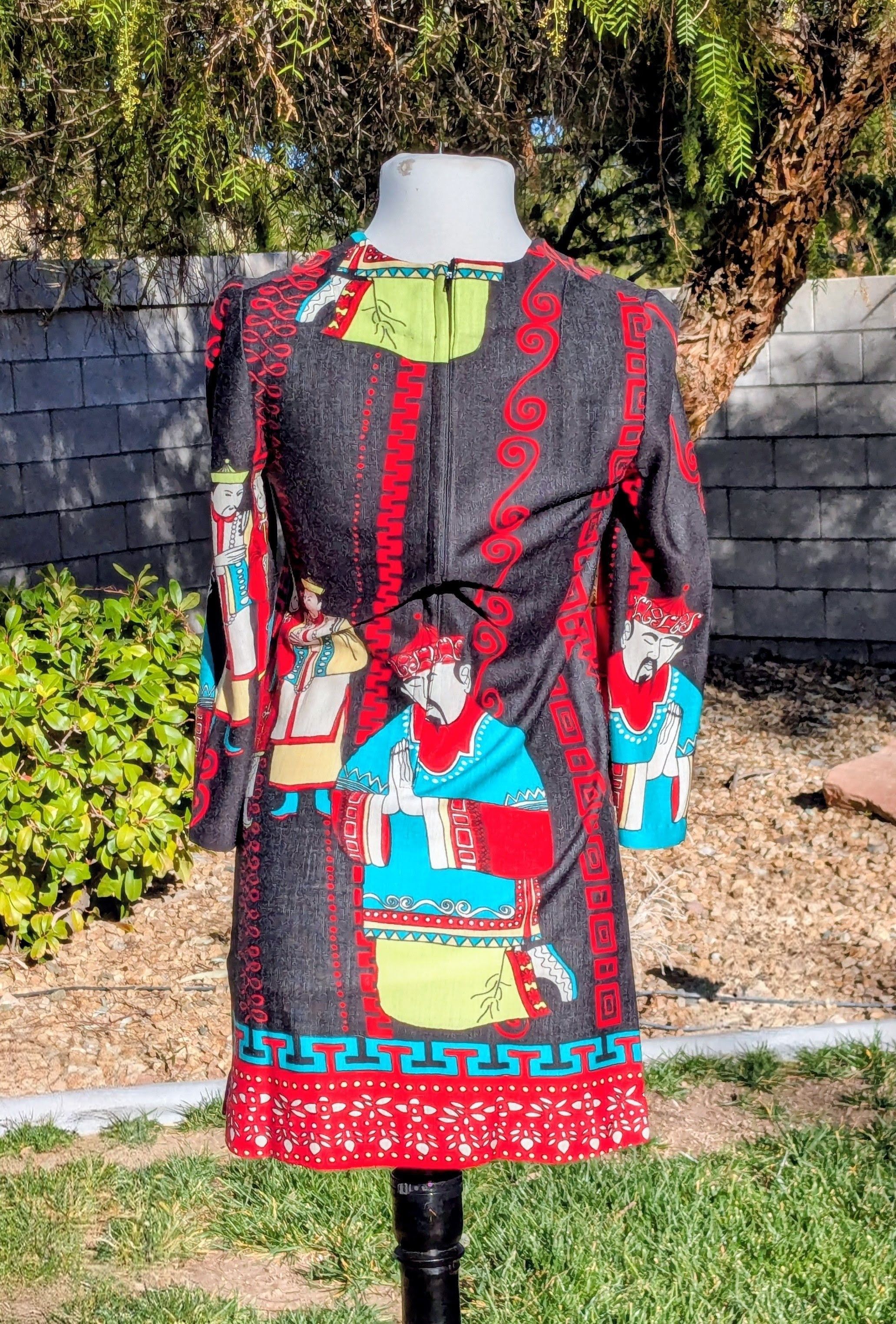 Vintage VTG Japanese 1970's Floral Zipper Back Petite Cotton Dress Size S / US 4 / IT 40 - 4 Thumbnail