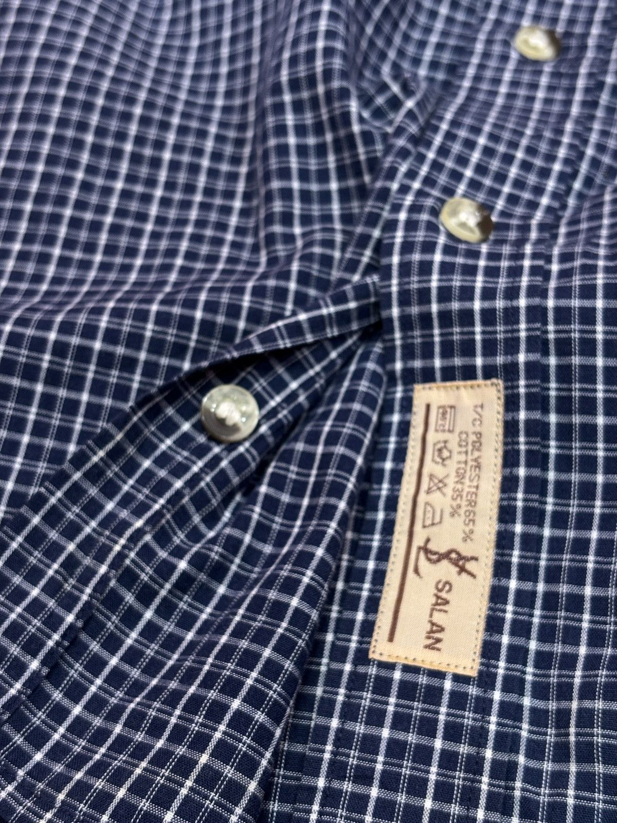 Vintage × Yves Saint Laurent YSL Yves Saint Laurent Salan Button Up Long Sleeve Shirt Size US M / EU 48-50 / 2 - 9 Thumbnail