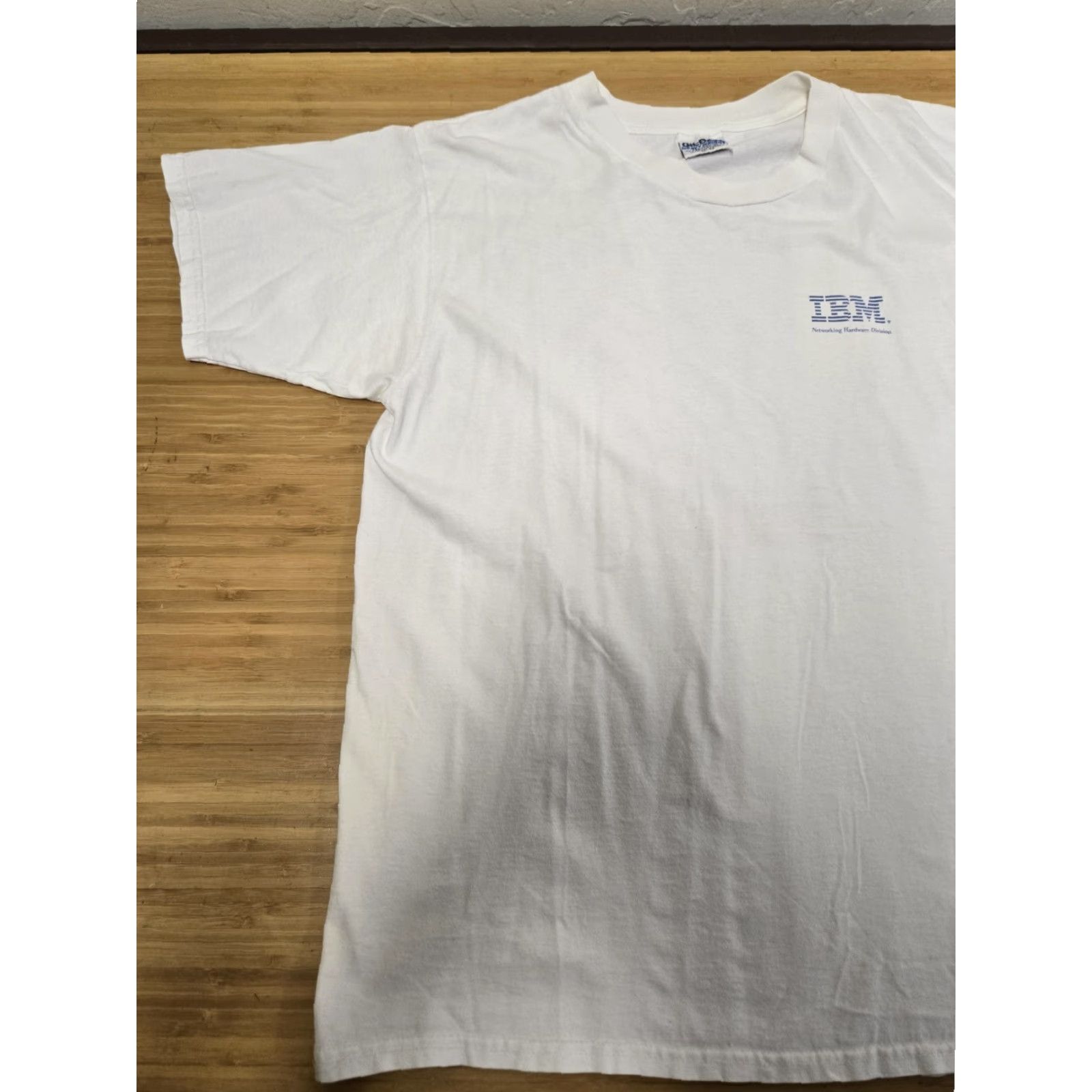 Gildan VINTAGE IBM Shirt Mens XL White Networking Hardware PCI Token Ring Promo 90s Size US XL / EU 56 / 4 - 3 Thumbnail