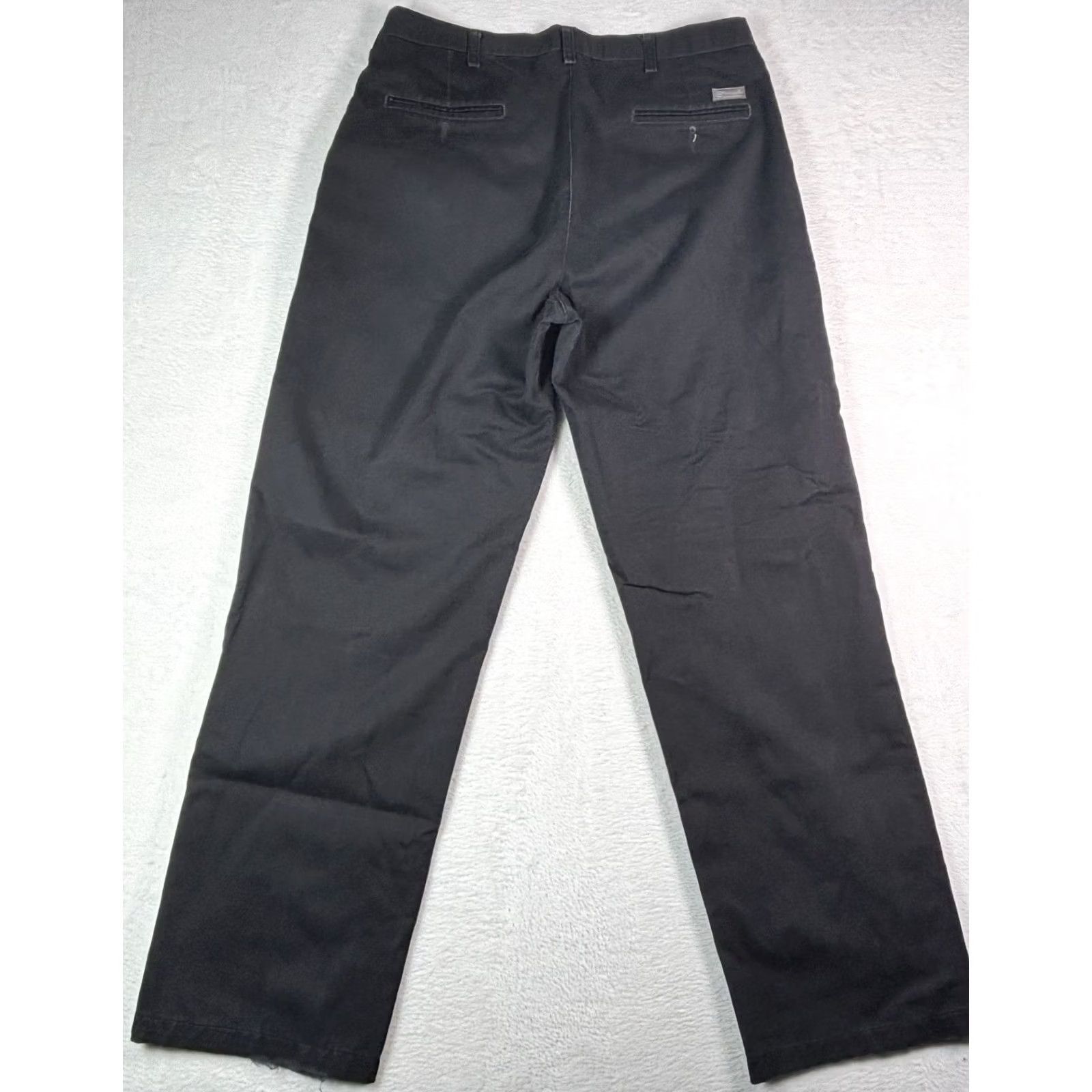 Wrangler Wrangler George Strait Cowboy Cut Collection Black Pants 35x32 Mens Regular Jeans Cotton Denim Flat Front Zip Pocket Size US 35 - 2 Thumbnail
