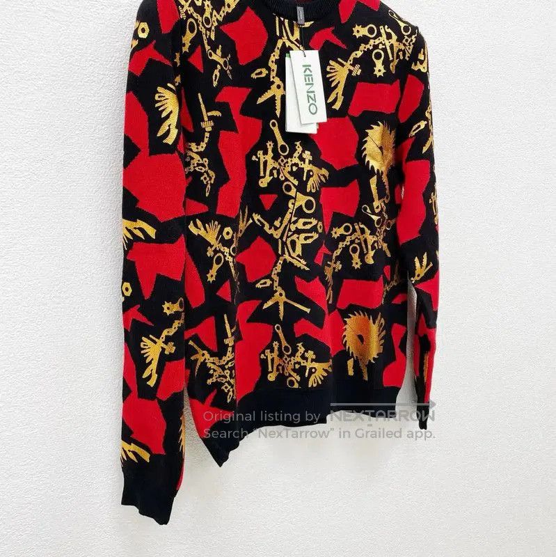 Kenzo KENZO Wool Blend Long Sleeve Sweater . Size US M / EU 48-50 / 2 - 3 Thumbnail