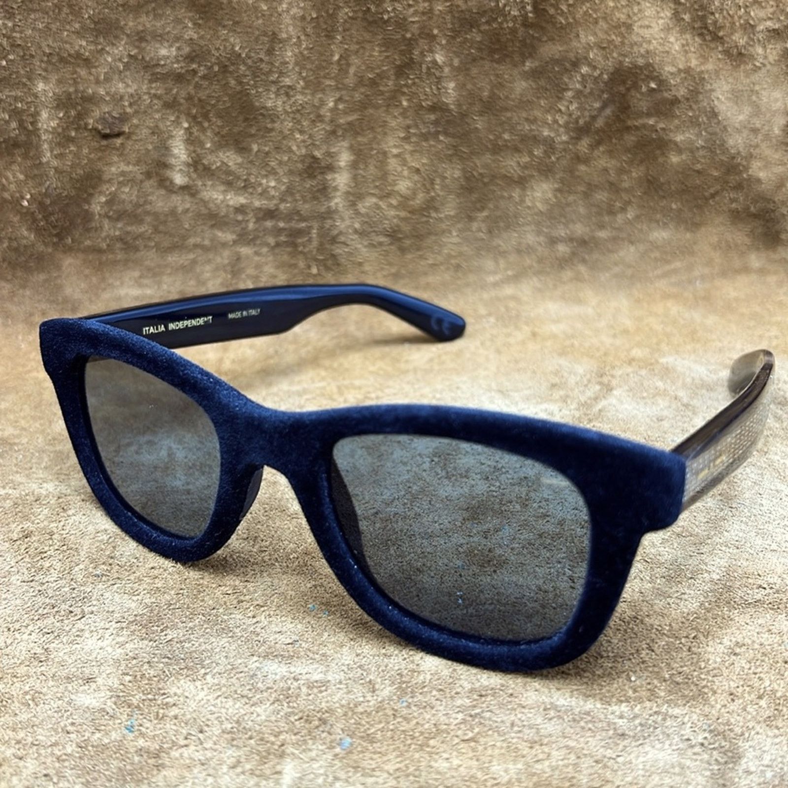 Italia Independent Italia Independent Black Velvet Trimmed Sunglasses Size ONE SIZE - 4 Thumbnail