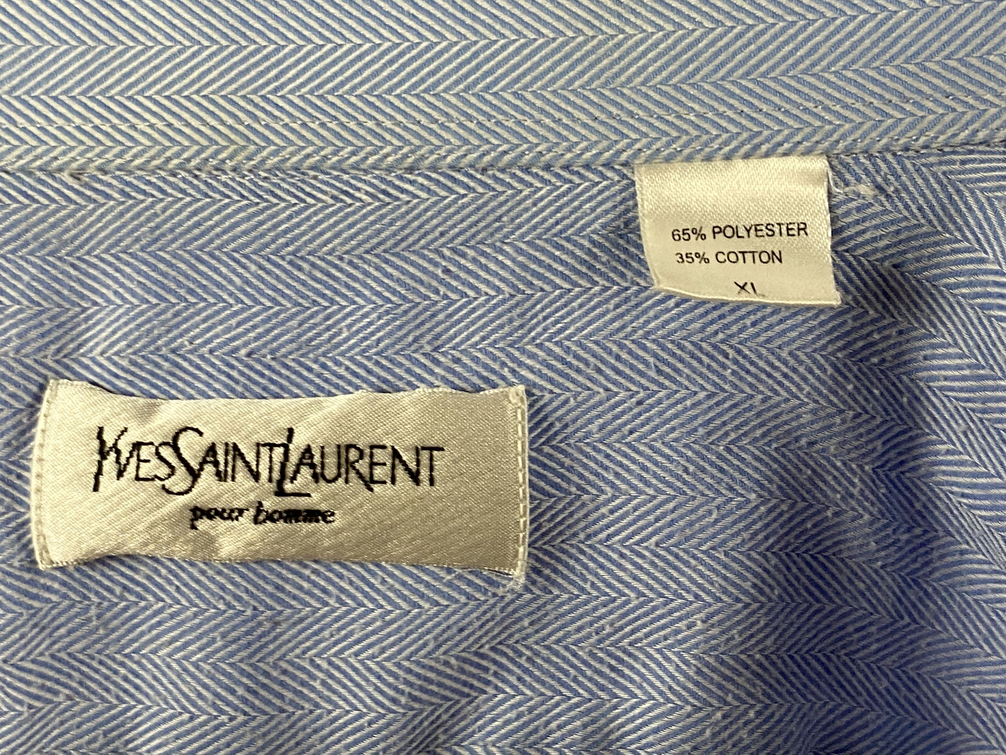 Yves Saint Laurent Yves Saint Laurent Vintage Men's Short Sleeve Shirt - XL Size US XL / EU 56 / 4 - 5 Thumbnail