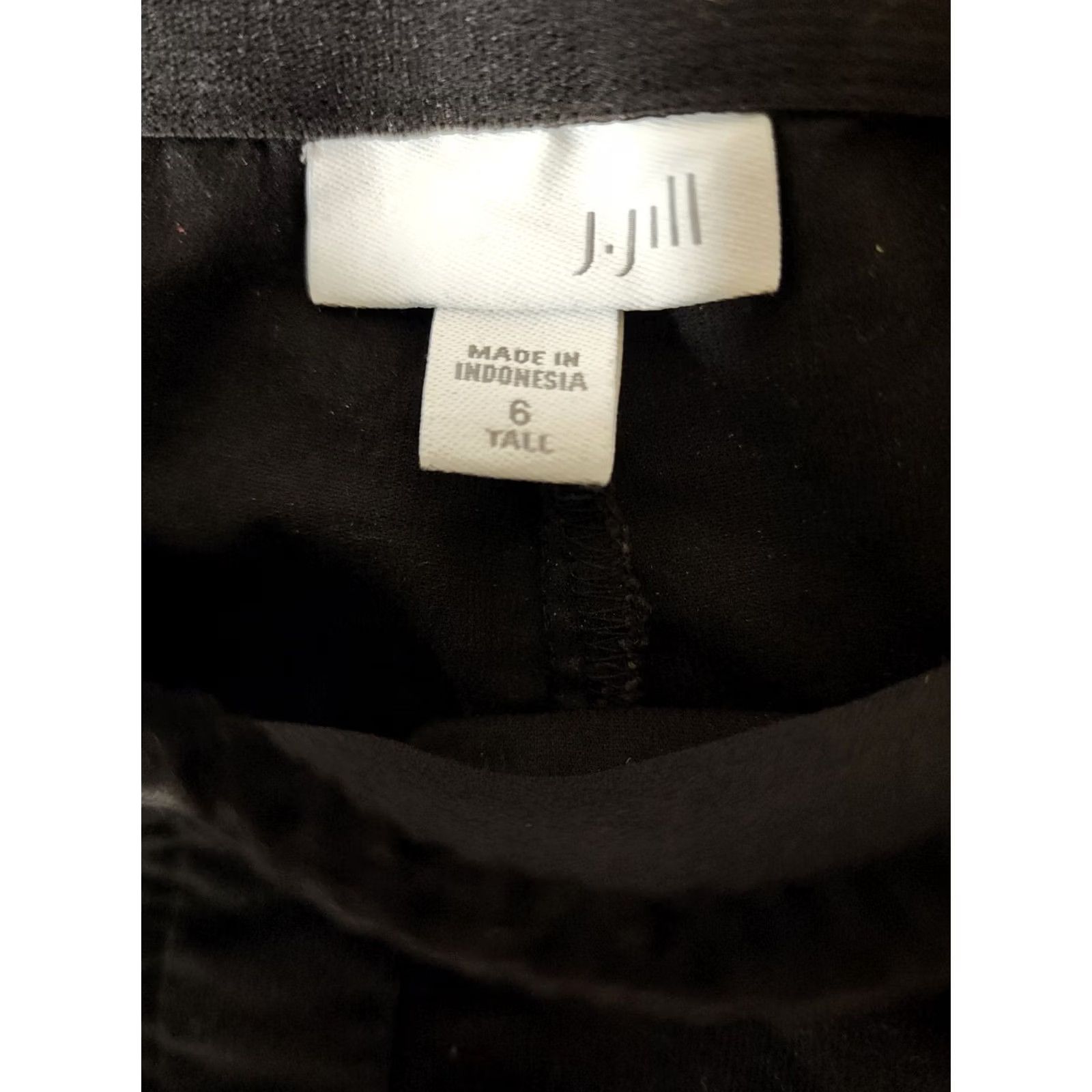J. Jill J. Jill Womens Corduroy Pants Size 6 Tall Straight Leg Side Zip Black Tall Pants Womens Corduroy Size 28" / US 6 / IT 42 - 3 Thumbnail