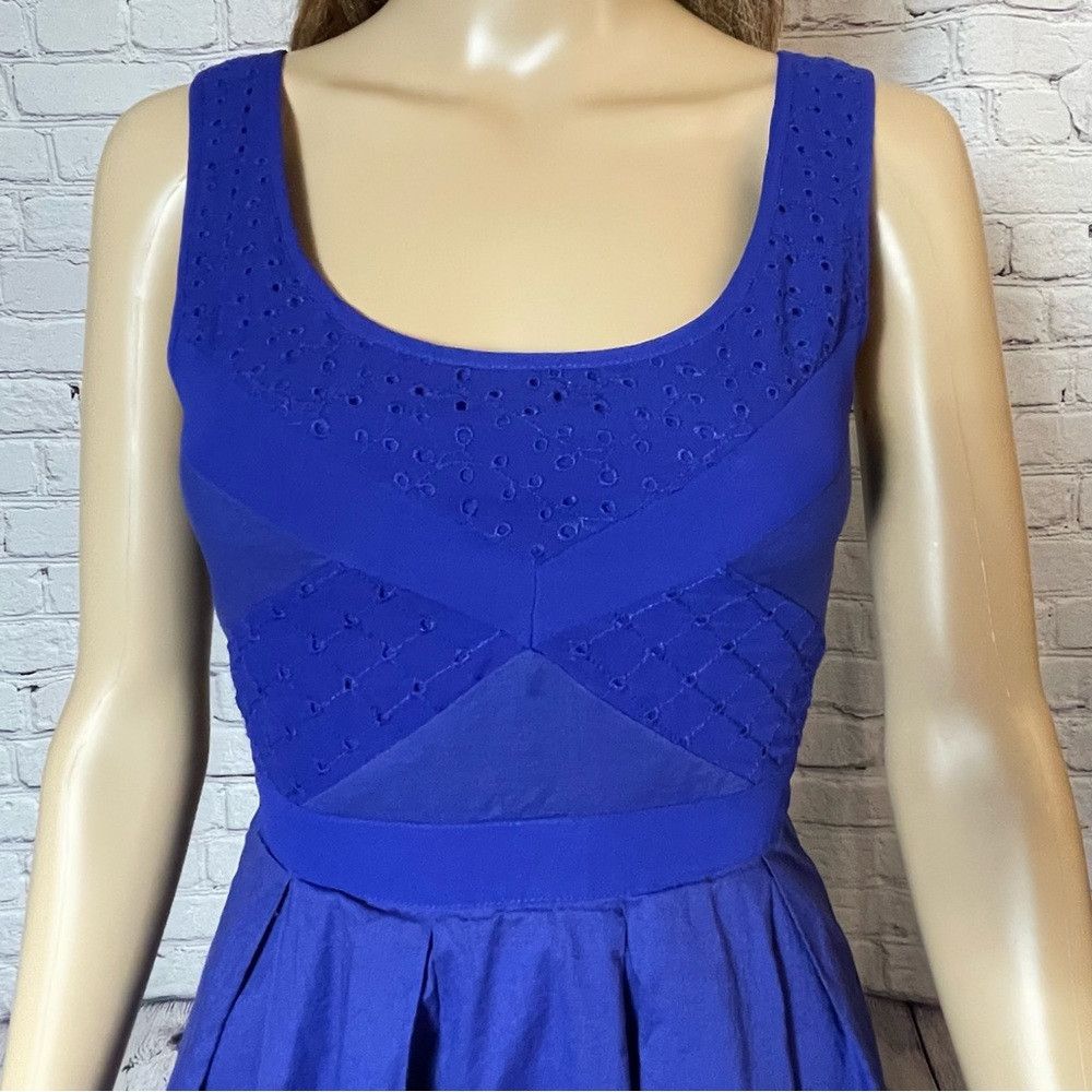 American Eagle Outfitters American Eagle Outfitters Royal Blue Sleeveless Cotton Mini Size XXS / US 00 / IT 34 - 8 Thumbnail