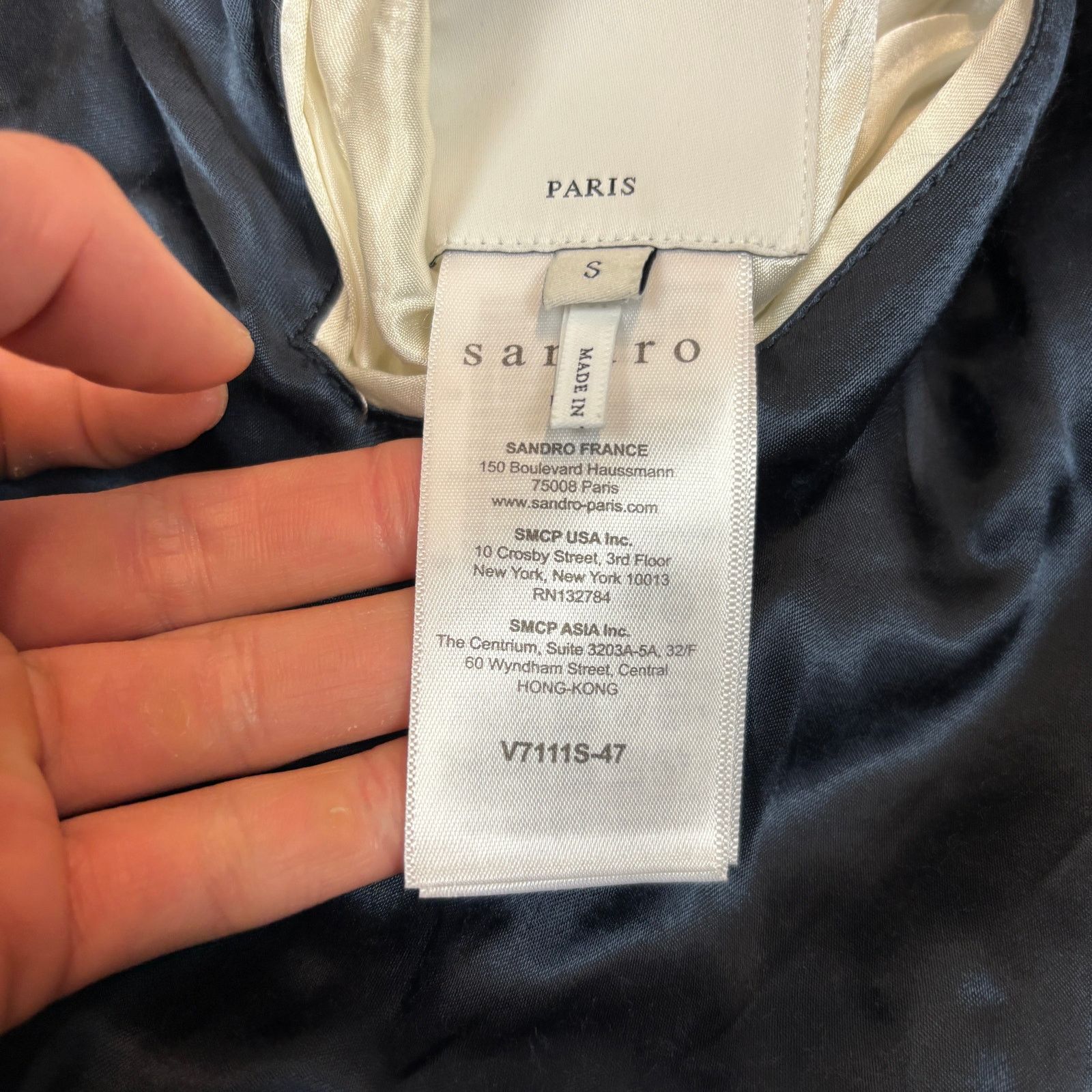 Sandro Sandro Paris Palm Reversible Satin Bomber Jacket Men's Small Size US S / EU 44-46 / 1 - 6 Thumbnail