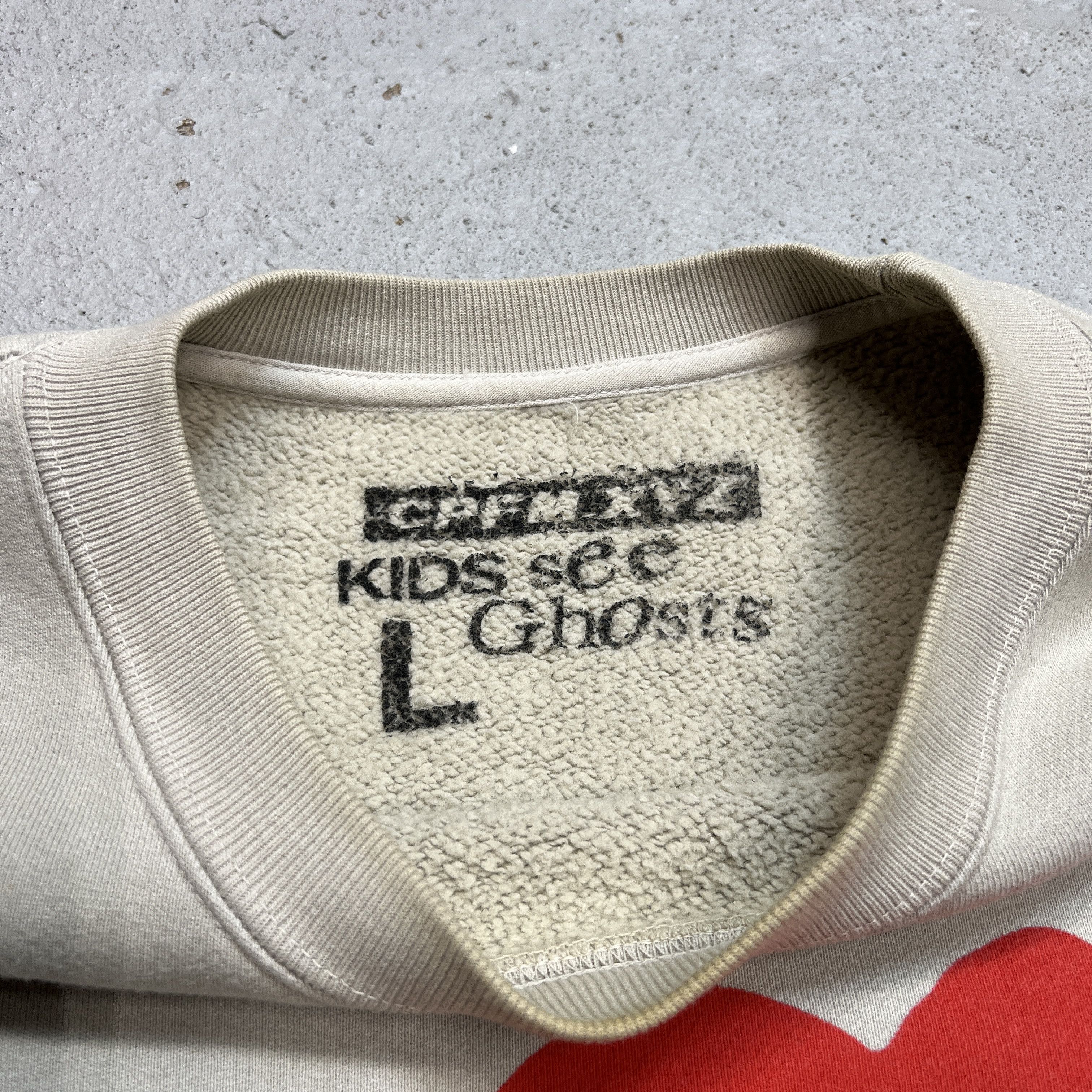 Cactus Plant Flea Market × Kanye West × Kid Cudi CPFM Kids See Ghost Kanye Kid Cudi Tan Crewneck Size US L / EU 52-54 / 3 - 9 Thumbnail
