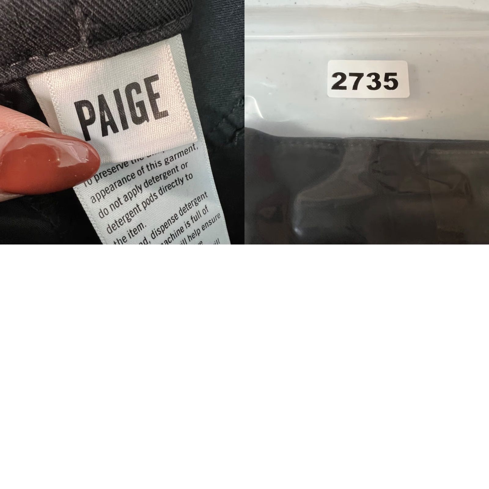 Paige Paige Womens Pants Black High Rise Slim-Fit Tapered Leg 28 Inseam 27 In Size 28 Long Womens Pants Size 28" / US 6 / IT 42 - 9 Thumbnail